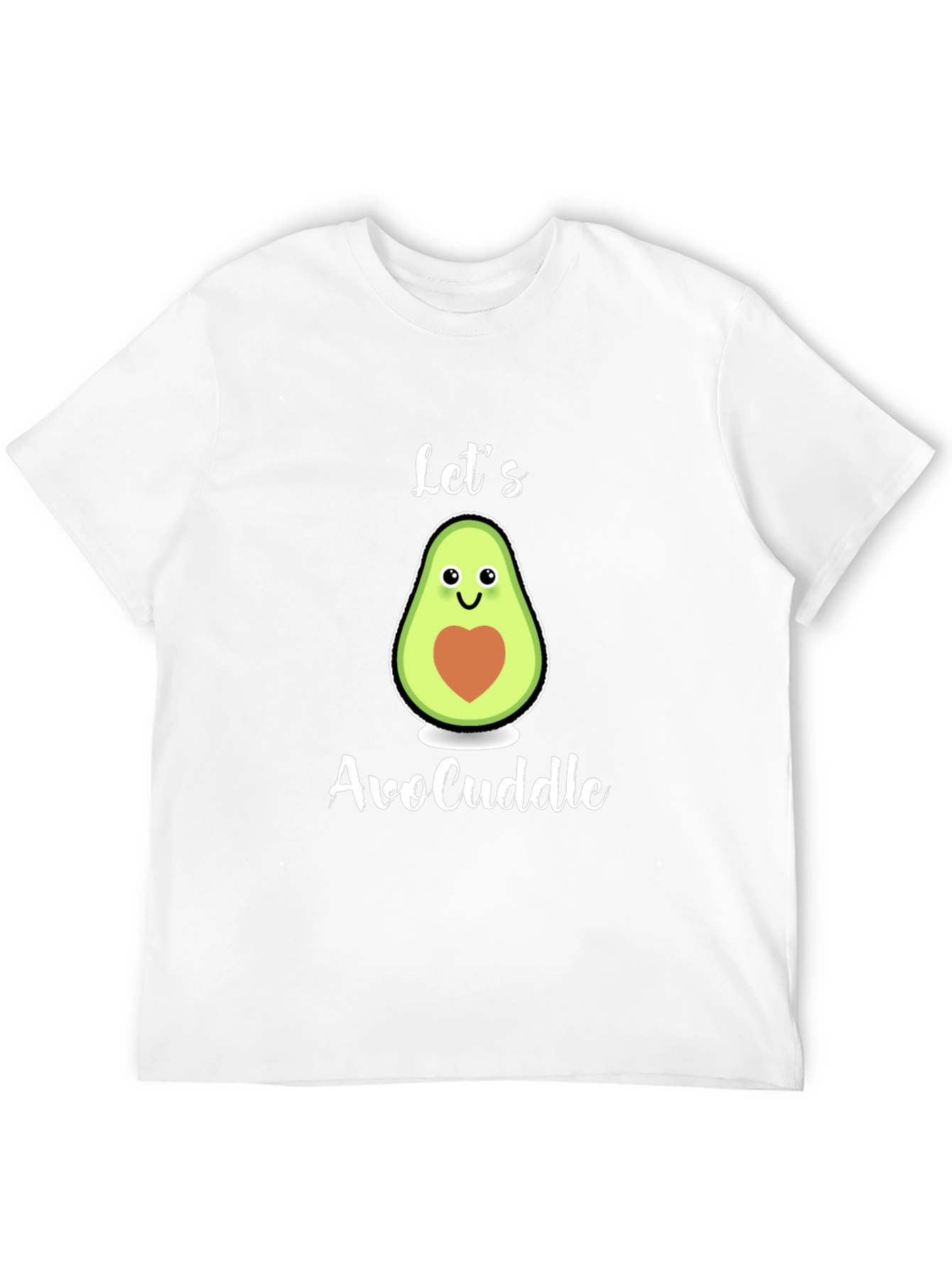 Black Let's AvoCuddle T-Shirt: Cute Avocado Graphic Tee view 12