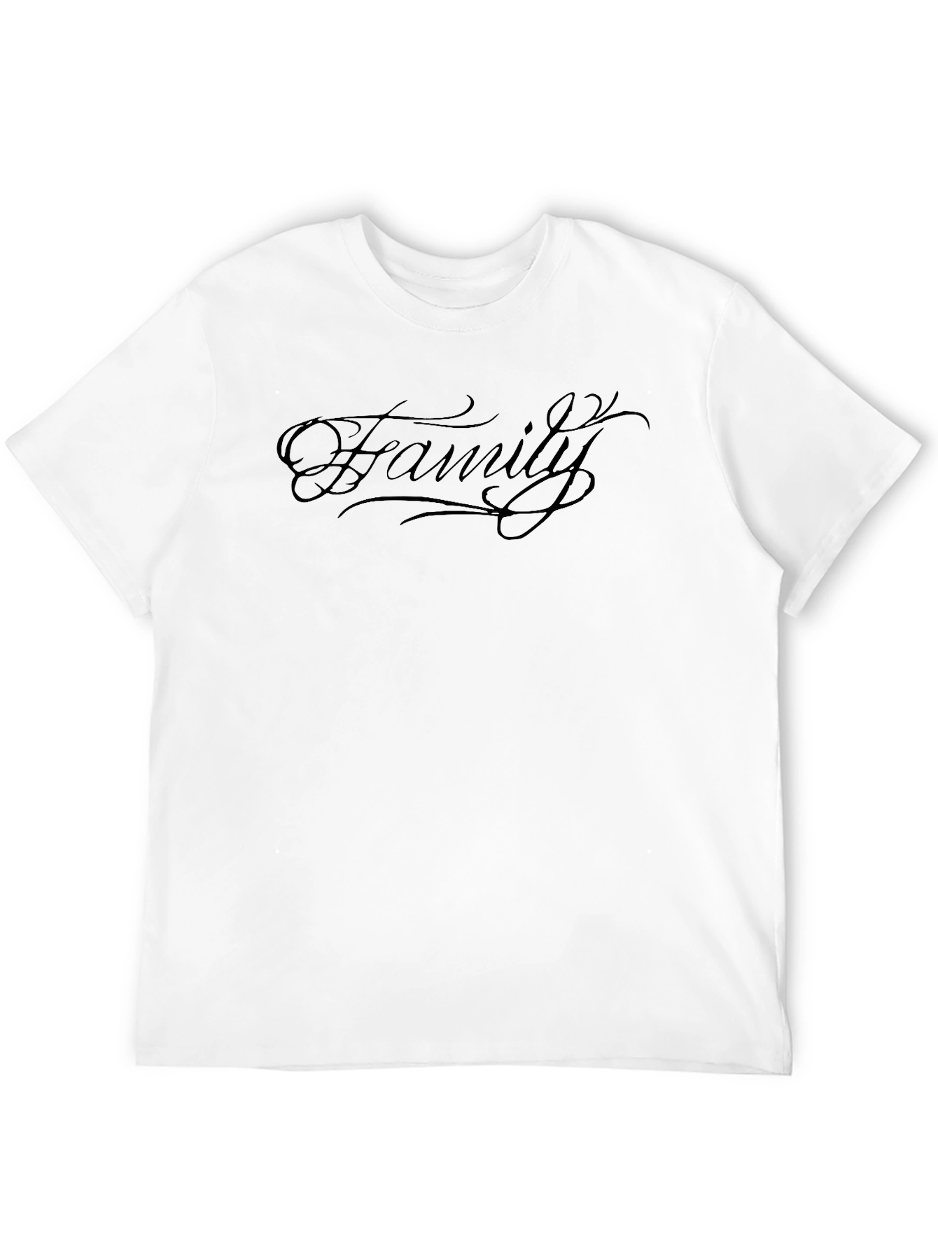 Black Family Script Black Graphic Tee view 12