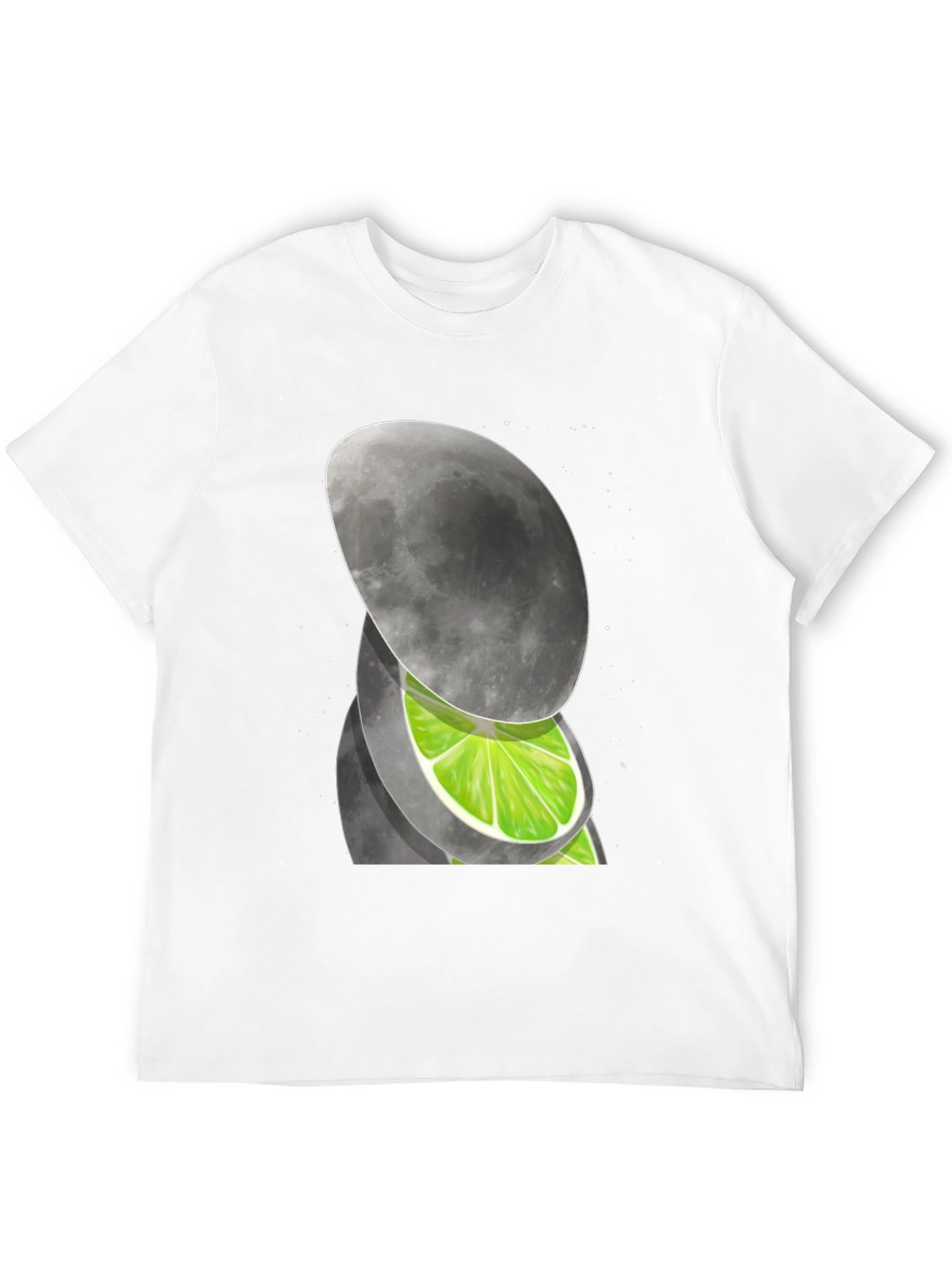Black Lunar Citrus Graphic Tee - Black Cotton Blend view 12