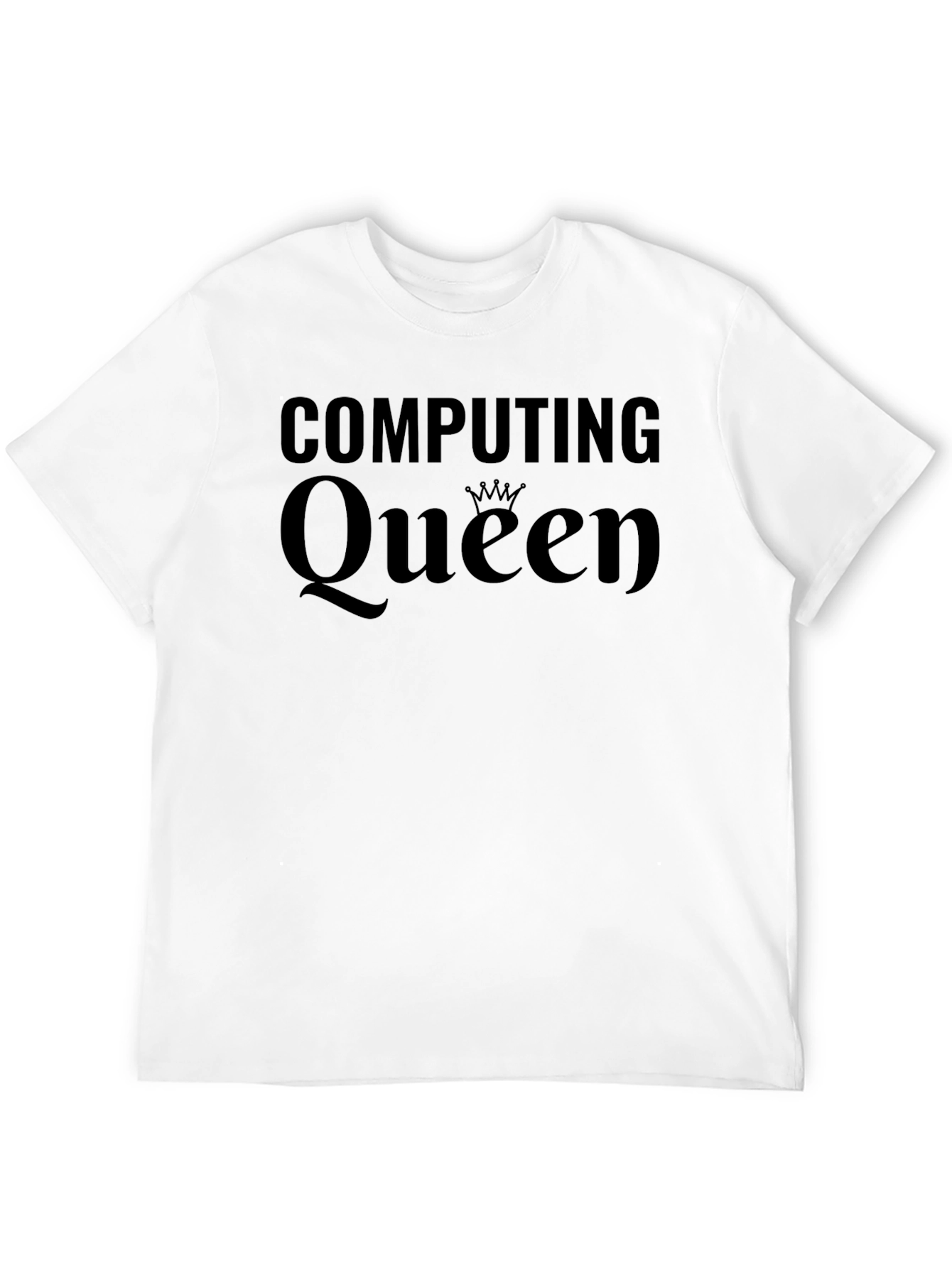 Black Computing Queen Graphic T-Shirt - Stylish & Comfy view 12