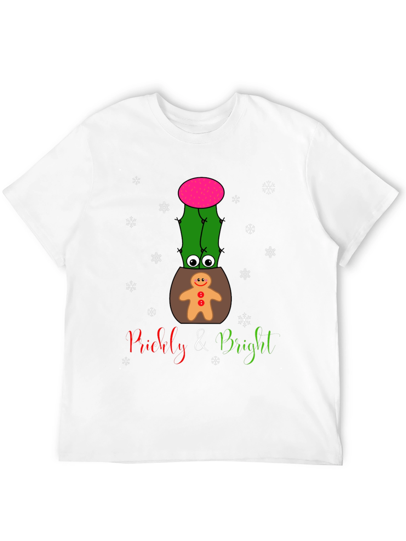 Black Prickly & Bright Holiday Cactus T-Shirt view 12