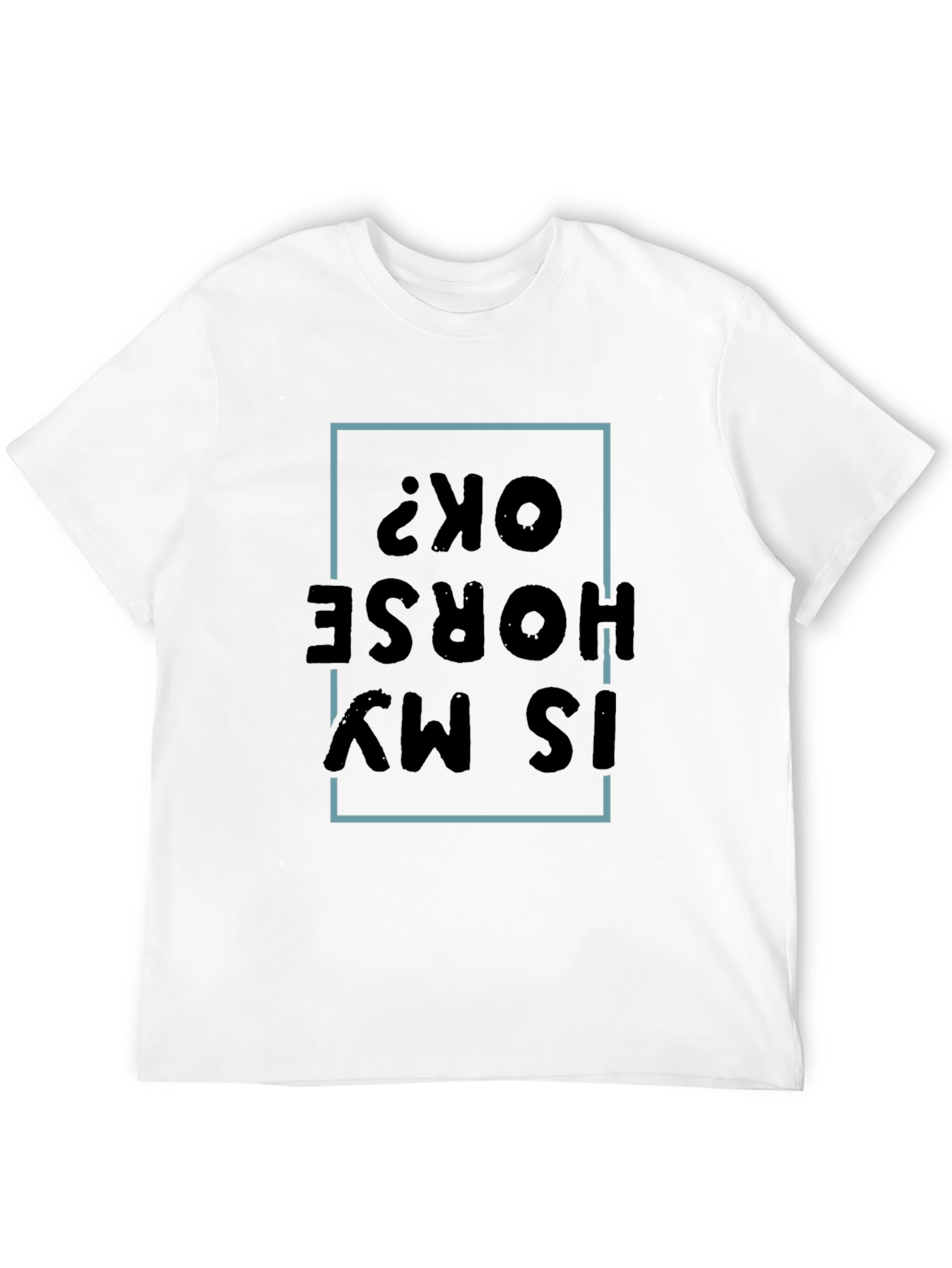 Black Is My Horse OK? Graphic Tee view 12