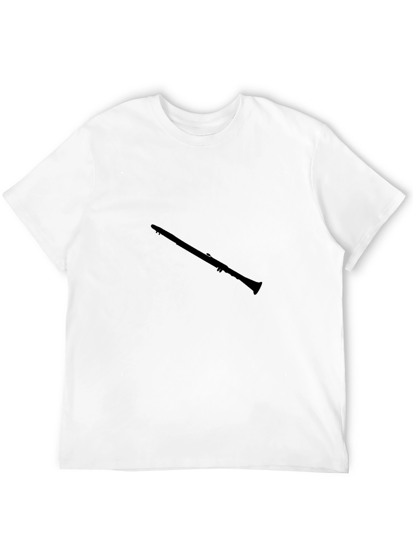 Black Clarinet Graphic Tee - Musician's Black T-Shirt view 12