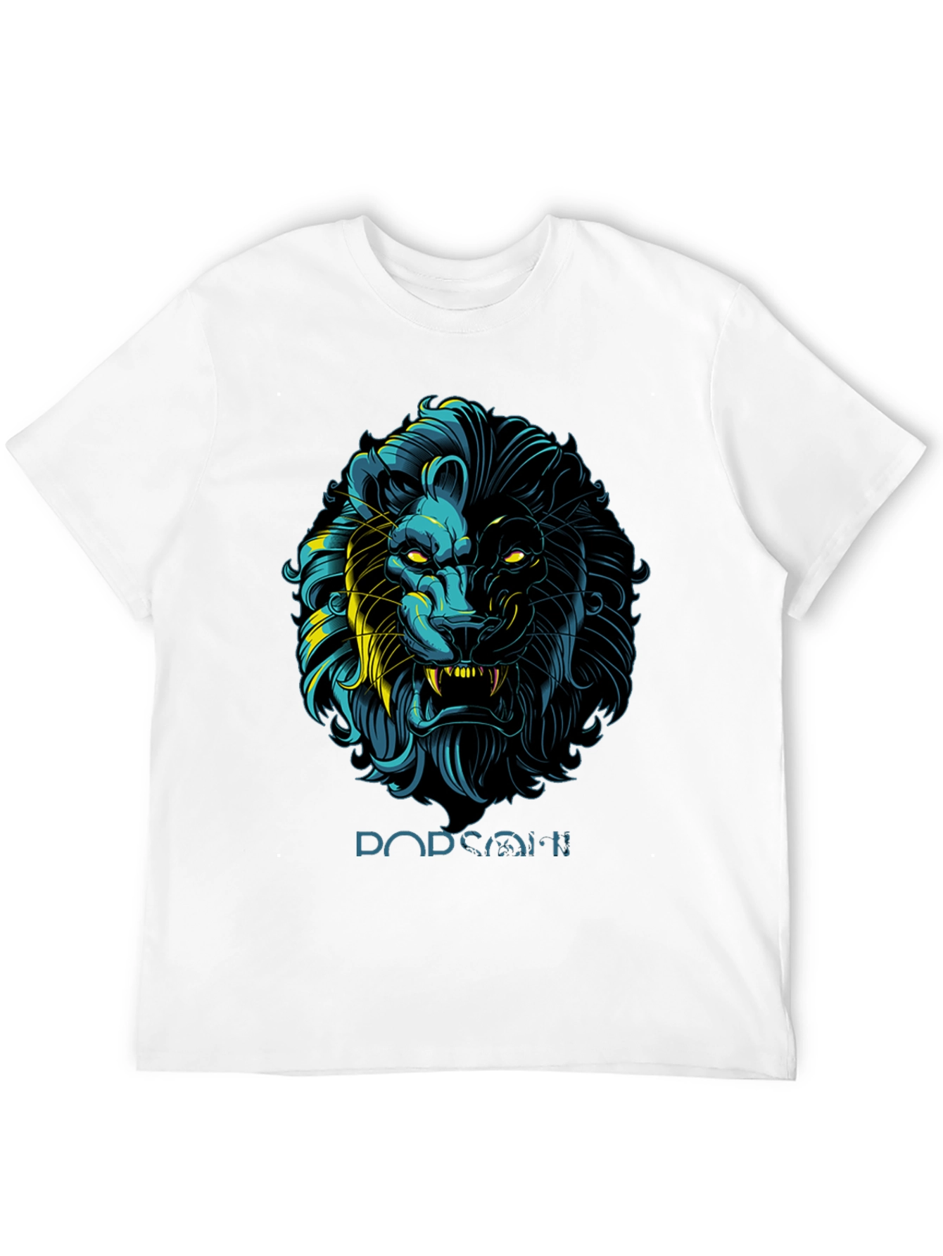 Black Lion Graphic Print Black T-Shirt - Stylish Men's Apparel view 12