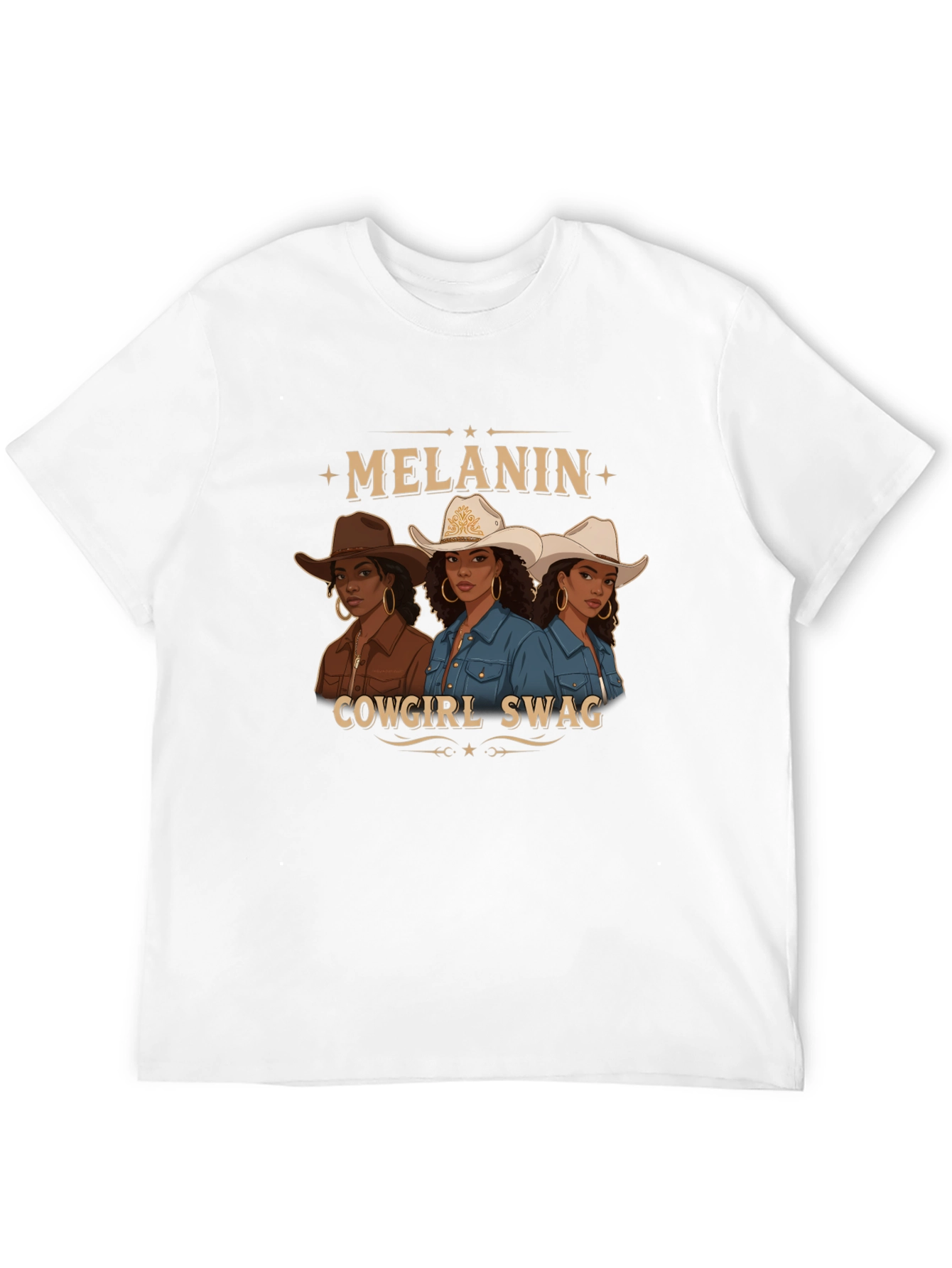 Melanin Cowgirl Swag Graphic Tee - 12