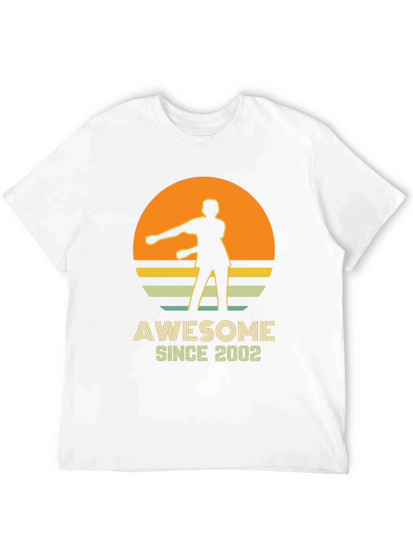Black Awesome Since 2002 Graphic T-Shirt view 12