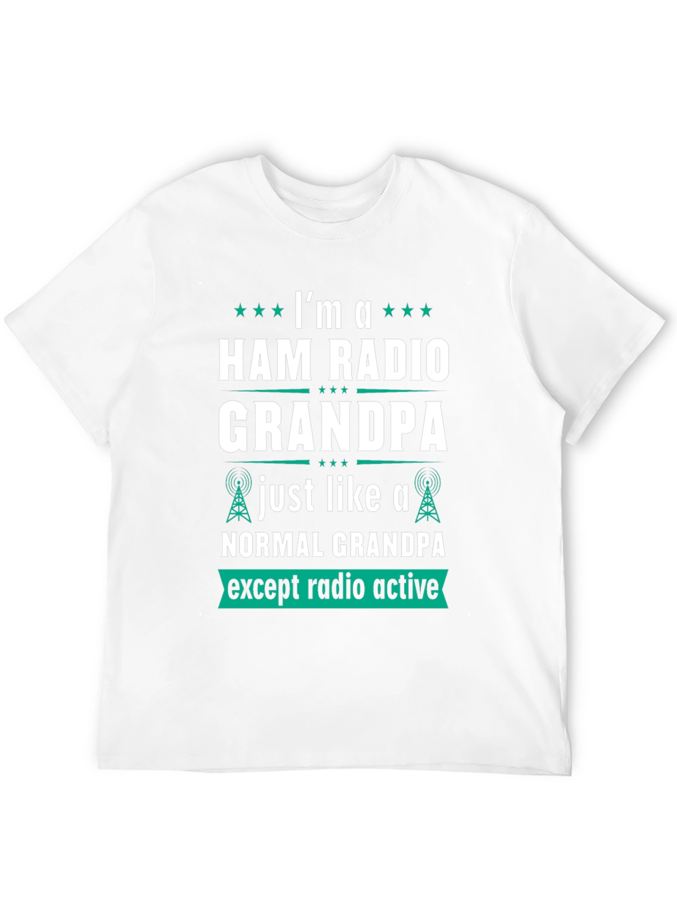 Black Ham Radio Grandpa T-Shirt view 12