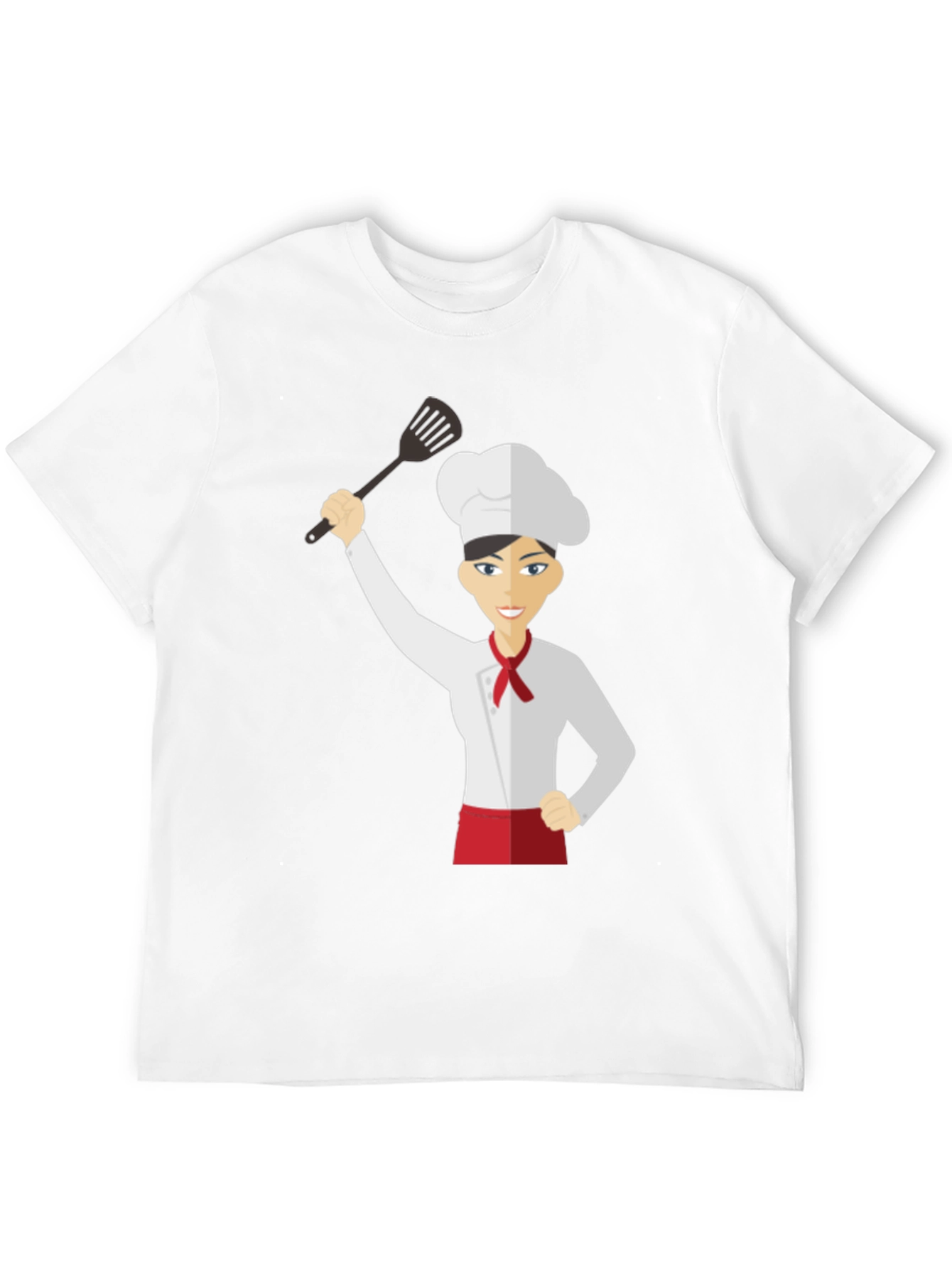 Black Chef Woman's Black Graphic T-Shirt view 12