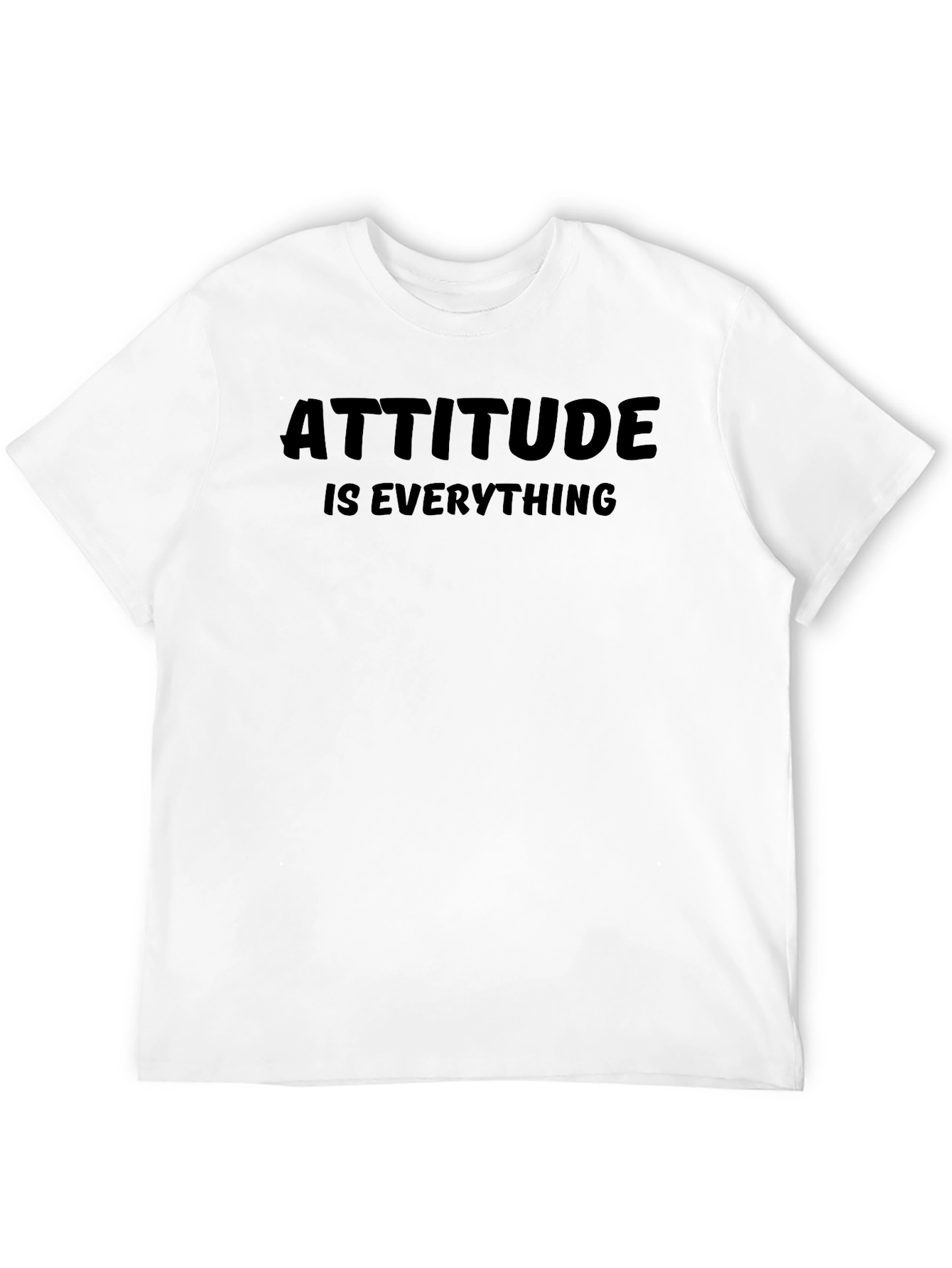 Black Attitude Is Everything Black Graphic Tee view 12