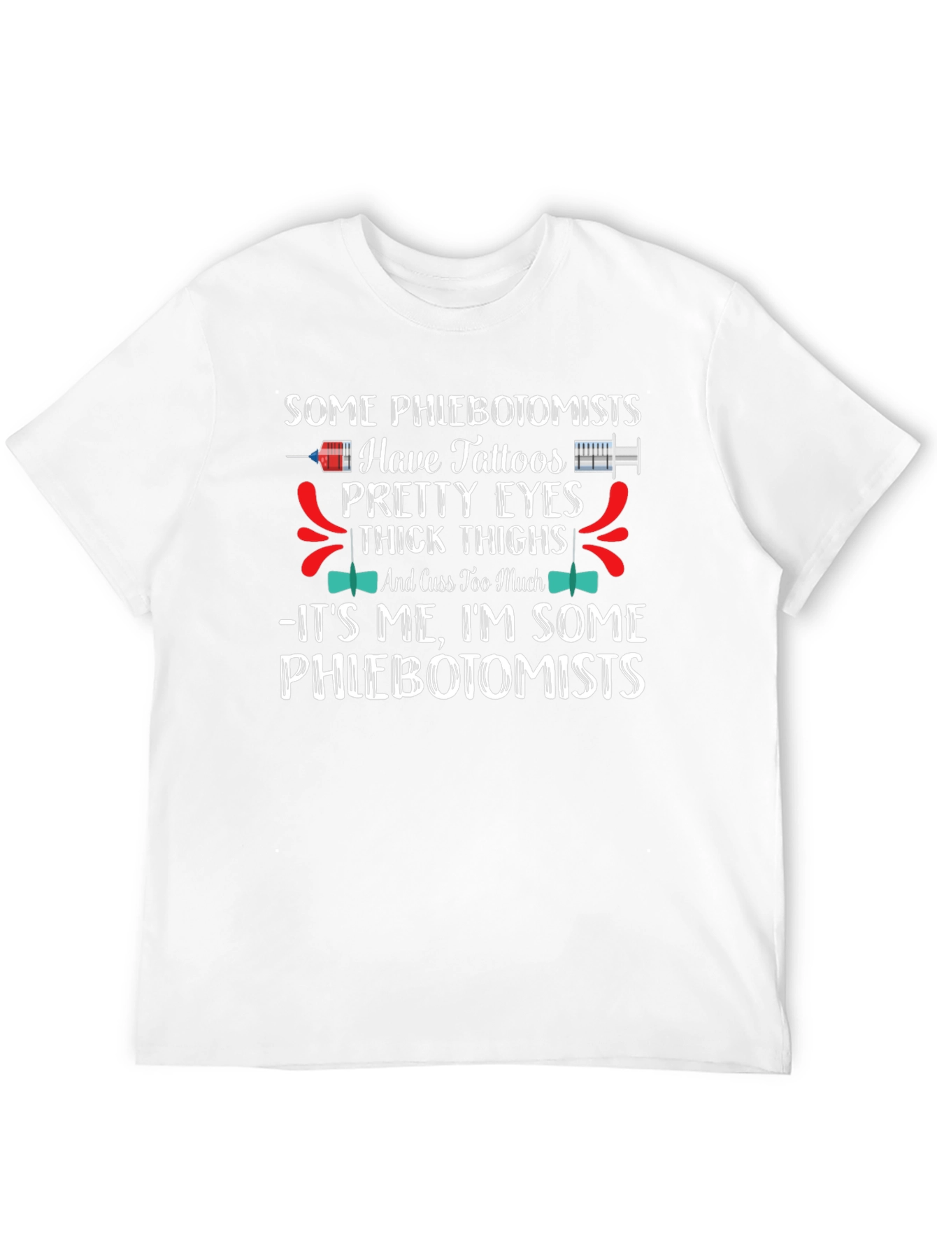 Black Phlebotomist Tattooed Graphic Tee view 12