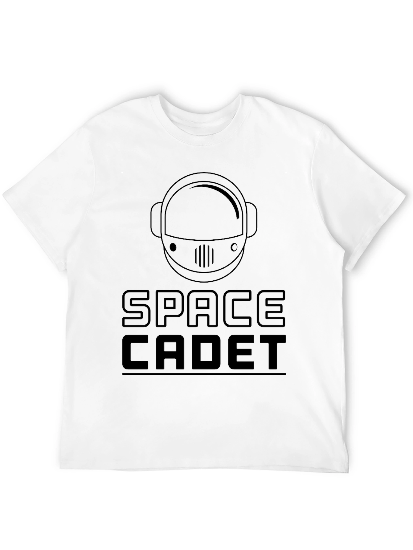 Black Space Cadet T-Shirt - Astronaut Helmet Graphic Tee view 12