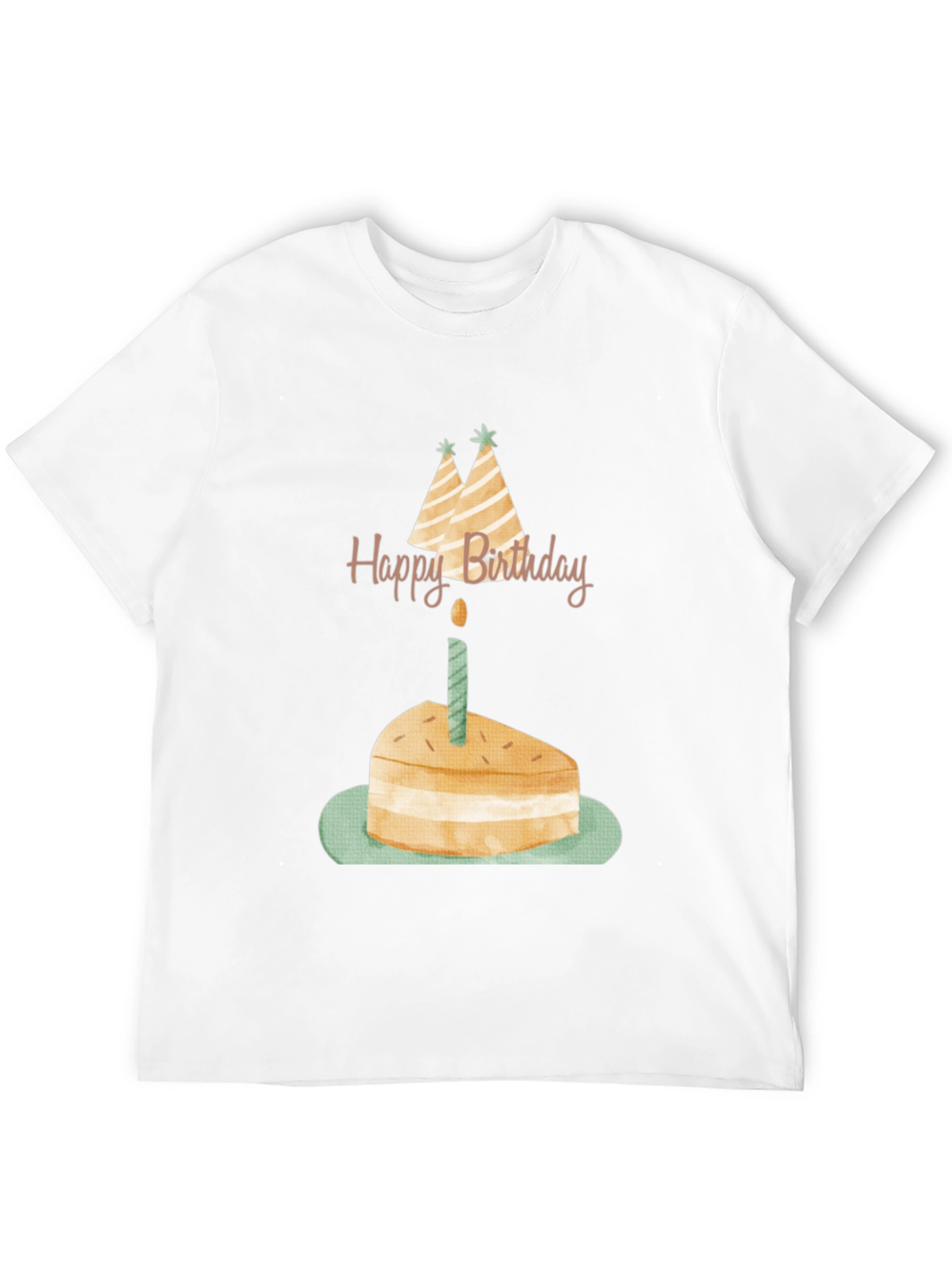 Black Birthday Cake Graphic Tee - Unisex Black T-Shirt view 12