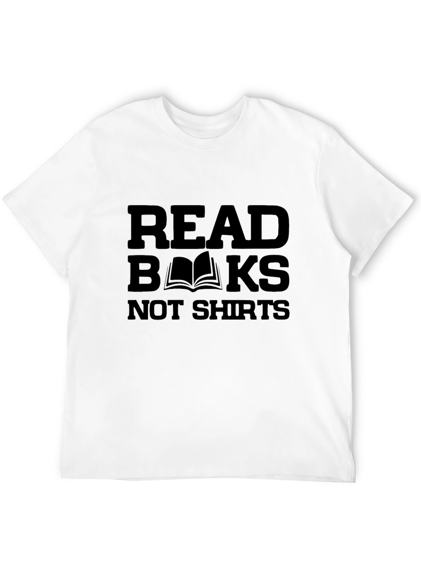 Black Read Books Not Shirts Graphic Tee - Black view 12