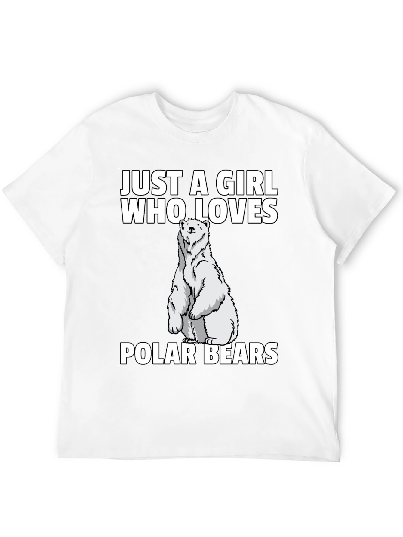 Black Girl Who Loves Polar Bears T-Shirt view 12