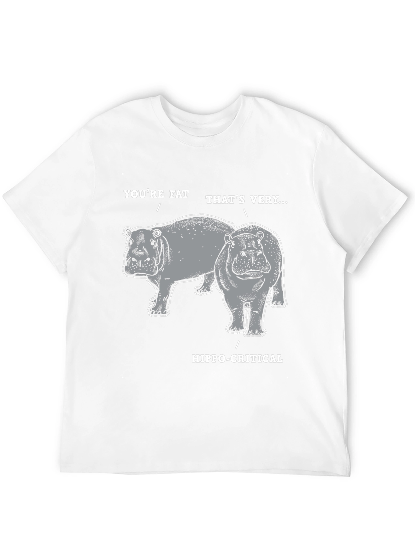 Black Hippo-Critical Graphic Tee view 12
