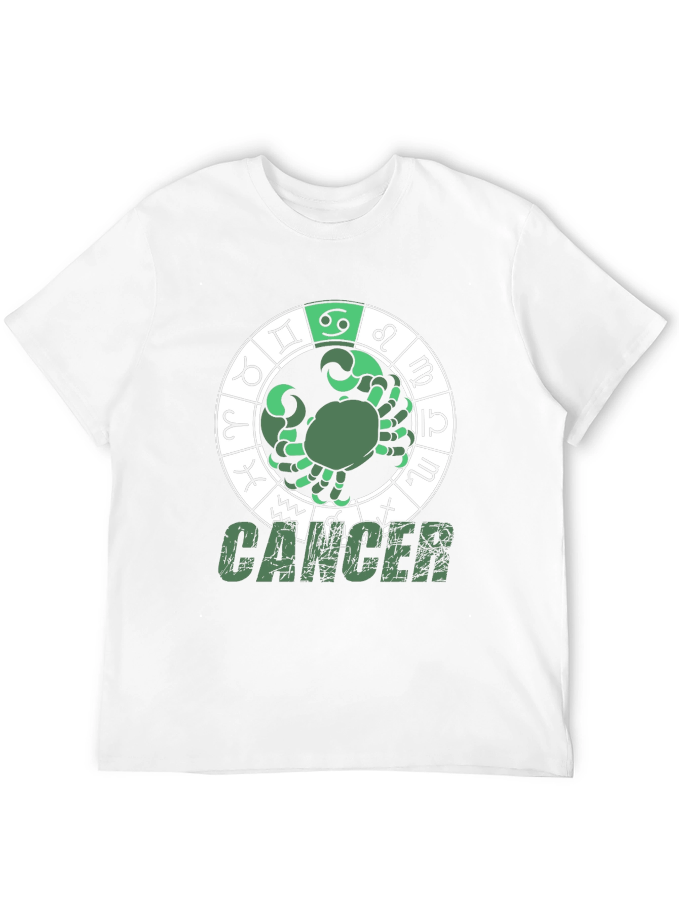 Black Cancer Zodiac Graphic T-Shirt view 12