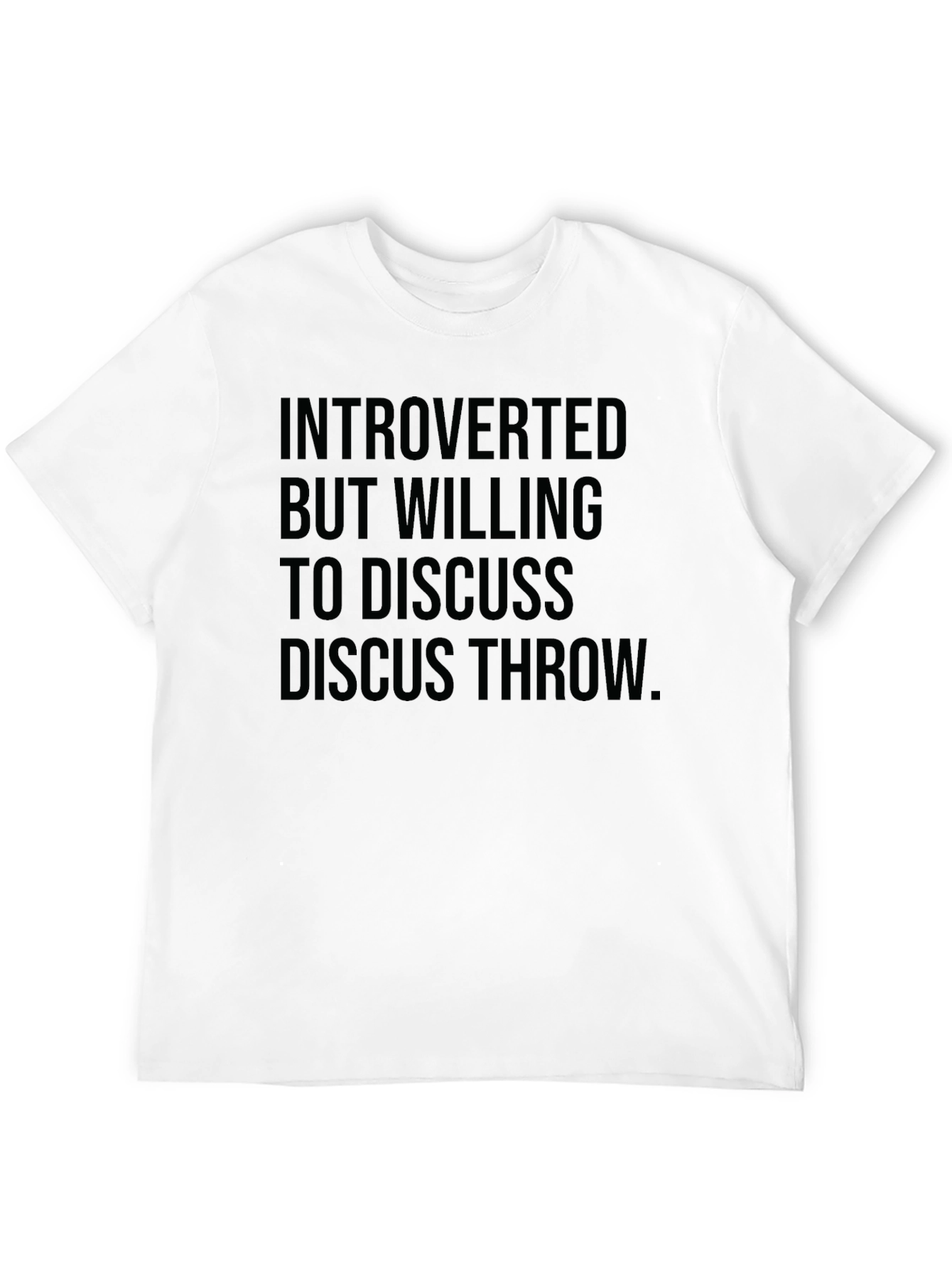 Black Introverted Discus Throw Tee - Black view 12