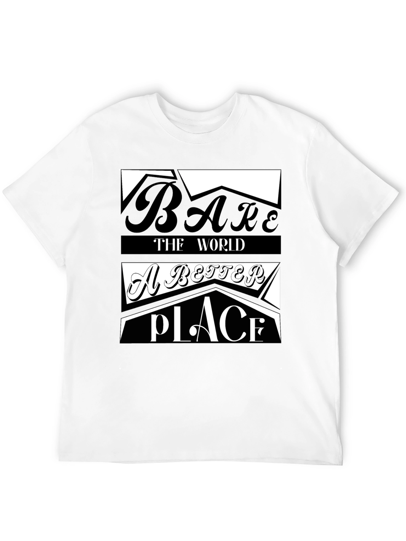 Black Make the World a Better Place Graphic Tee view 12