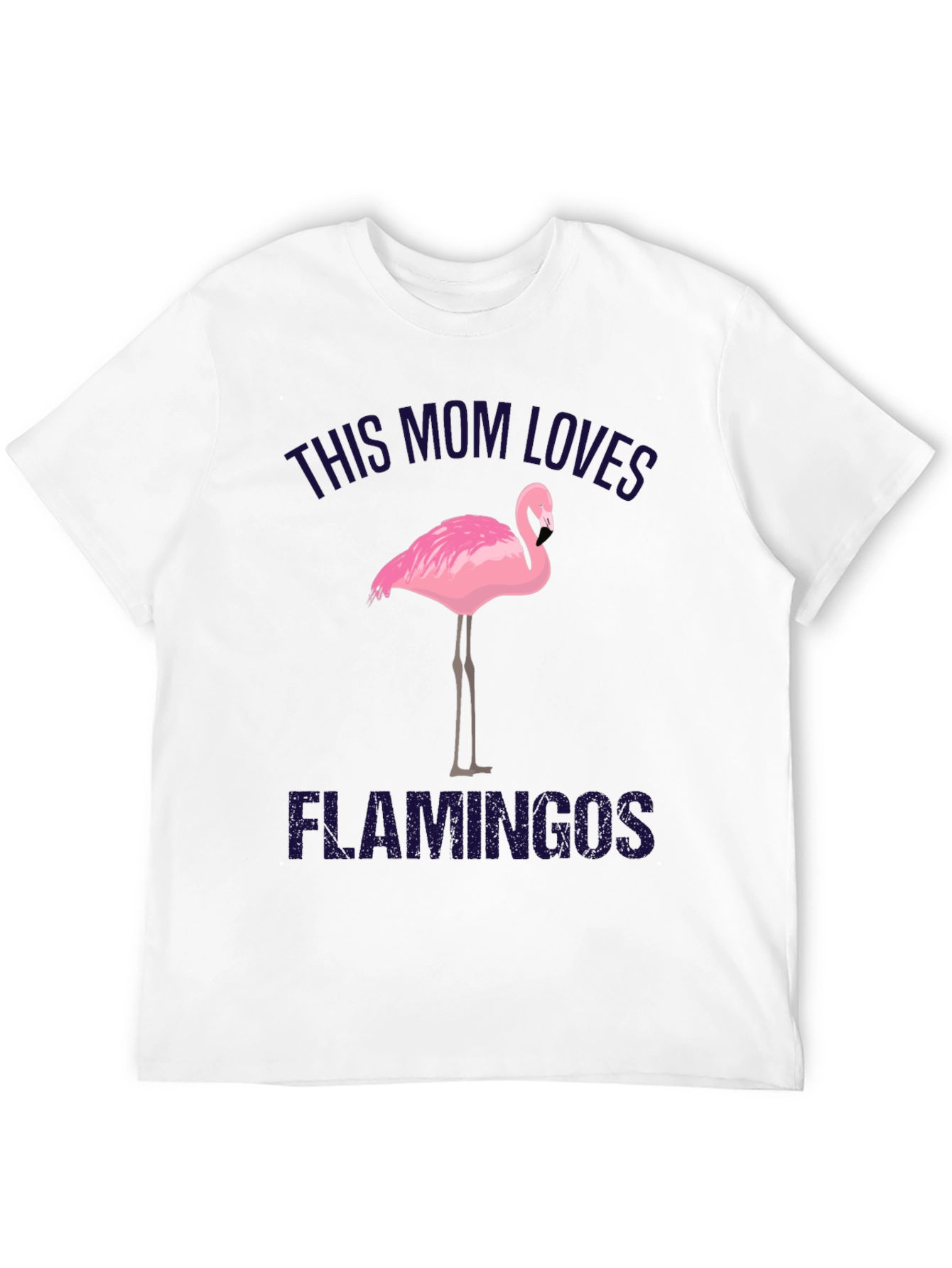 Black This Mom Loves Flamingos Black T-Shirt view 12
