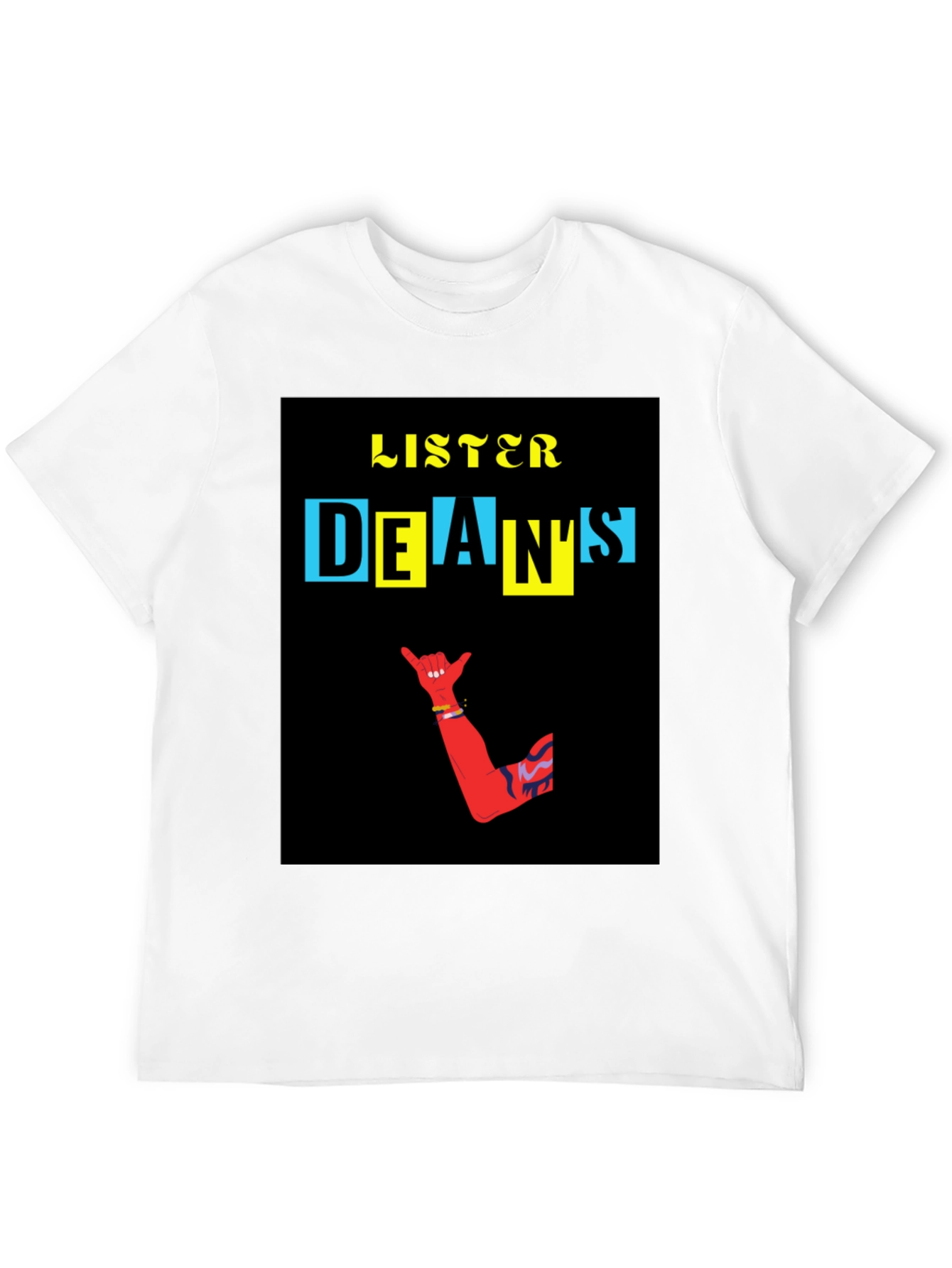 Black Cool Graphic T-Shirt - Listener Dean's Design view 12