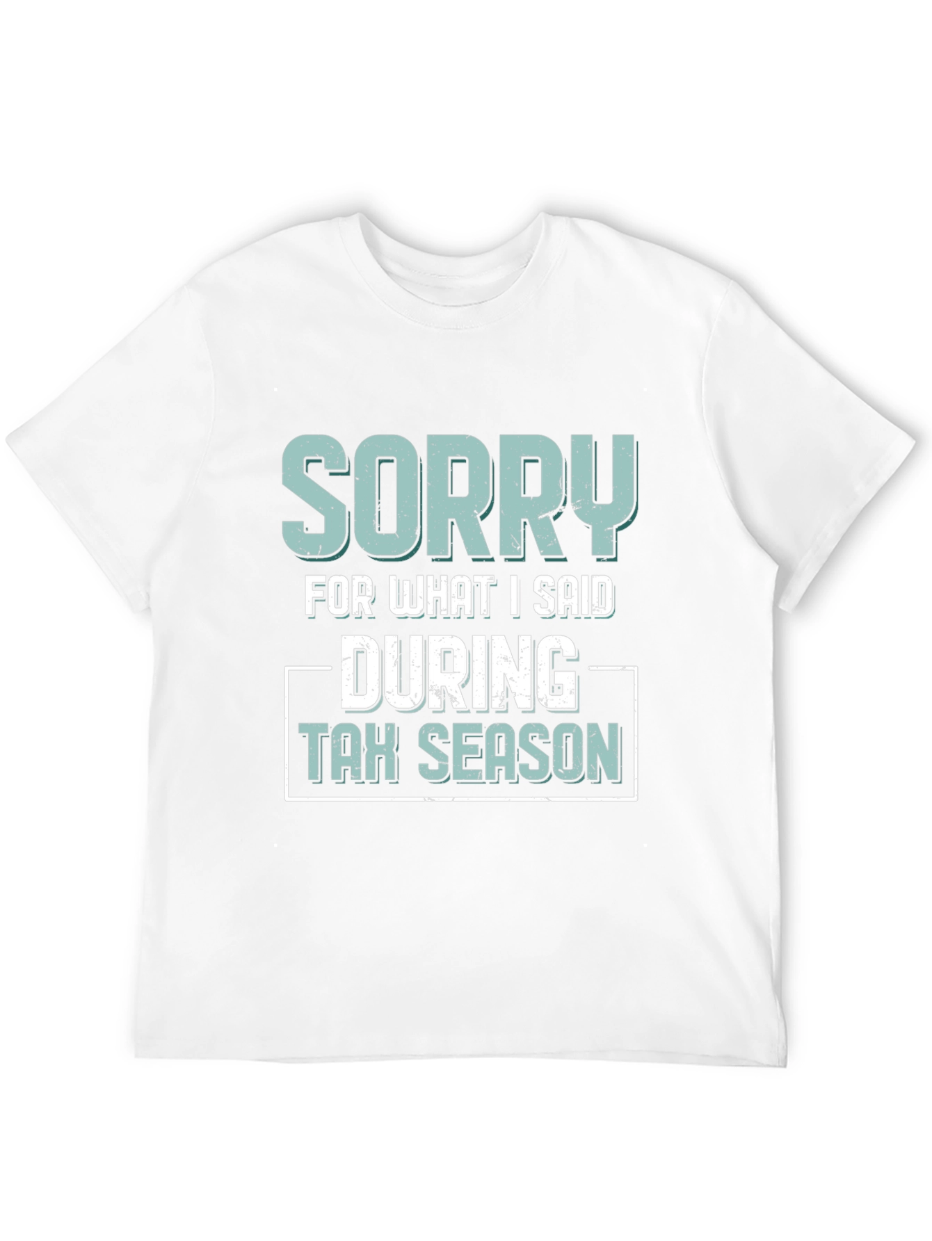 Black Sorry for What I Said During Tax Season T-Shirt view 12