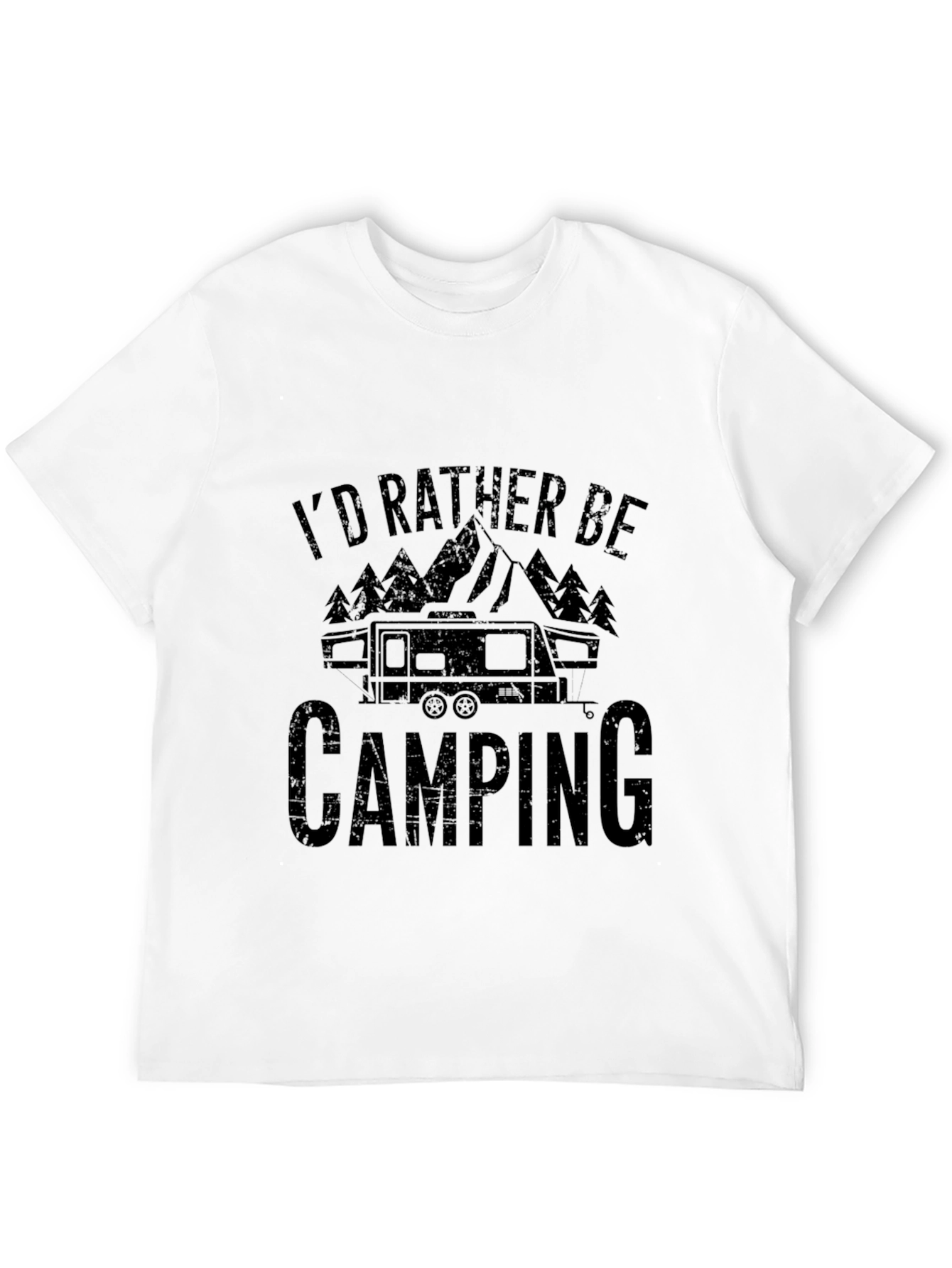 I'd Rather Be Camping Graphic T-Shirt - 12