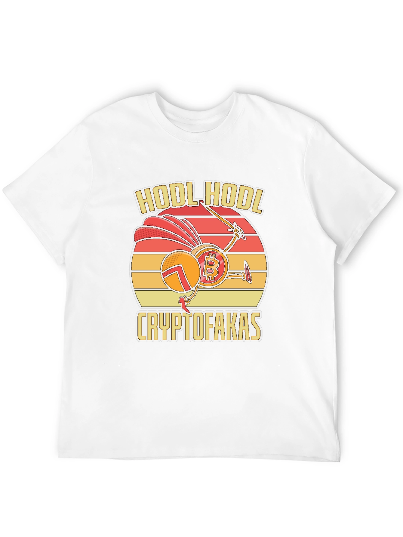 Black HODL HODL CRYPTOFAKAS Bitcoin T-Shirt view 12