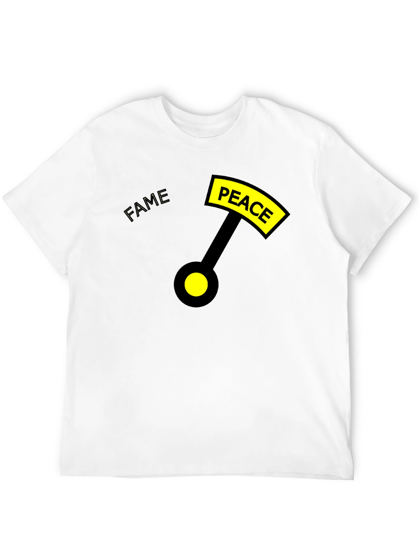 Peace Over Fame T-Shirt - Black Graphic Tee - 12