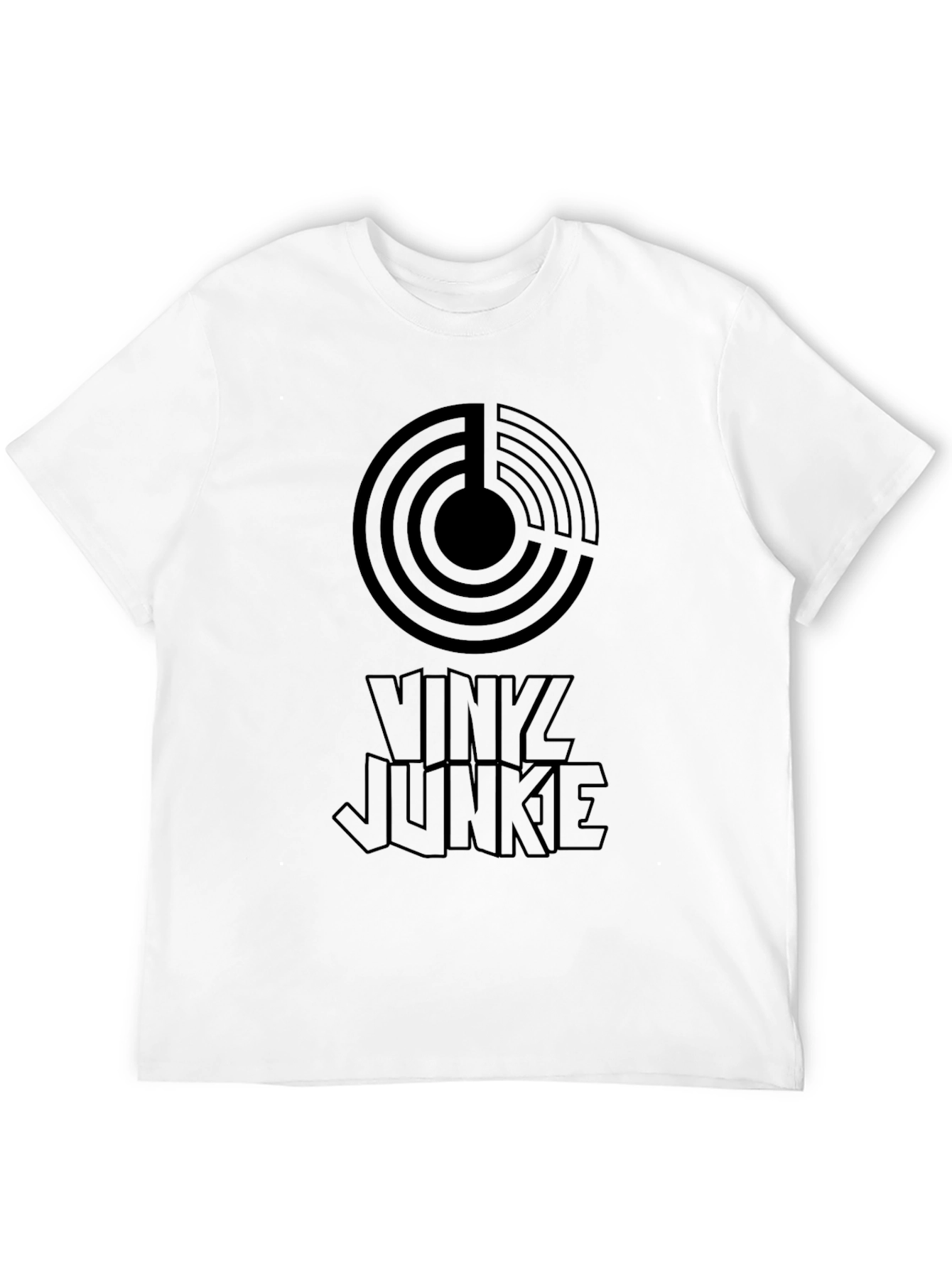 Black Vinyl Junkie Black Graphic Tee view 12