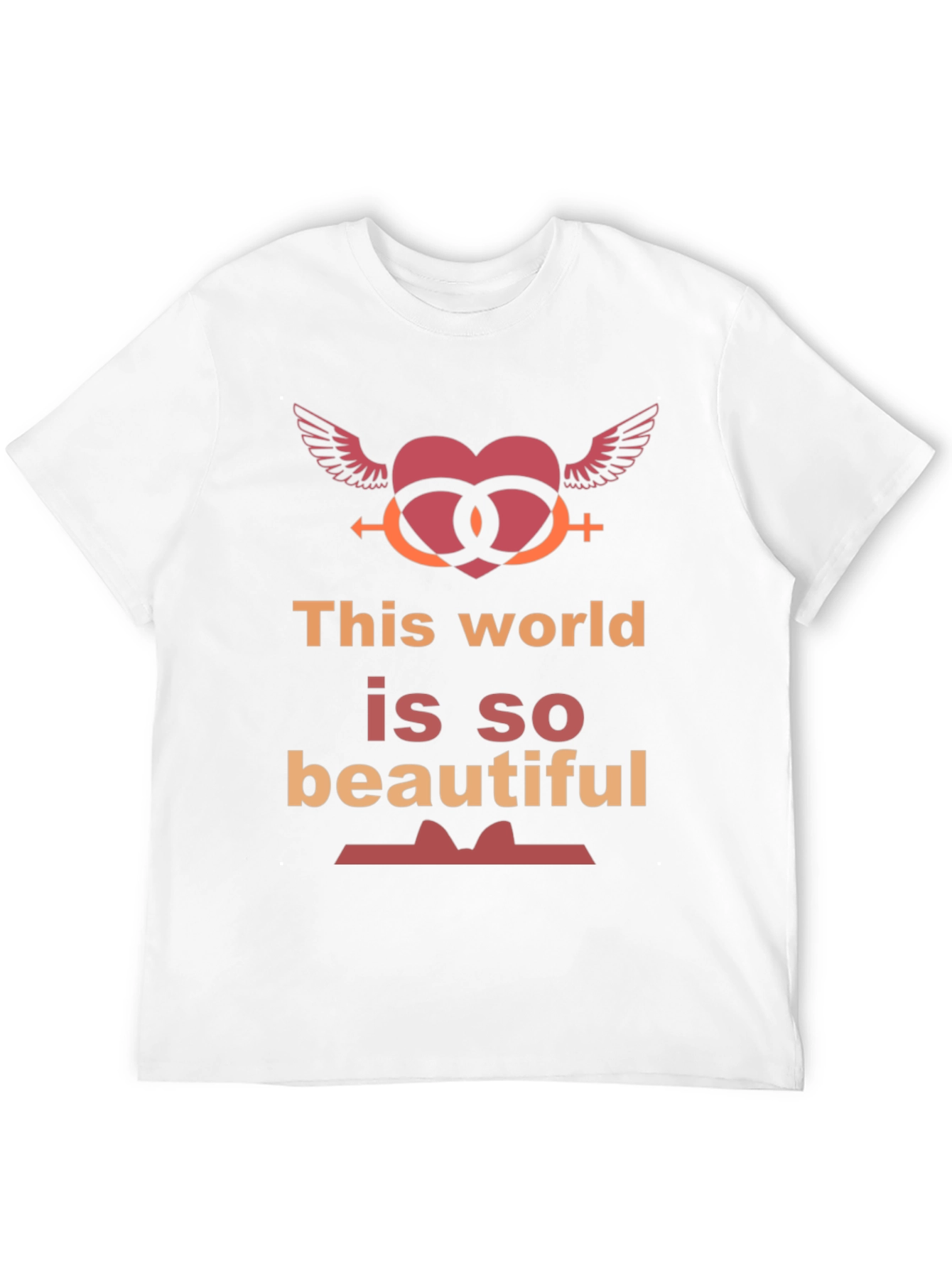 Black This World Is So Beautiful Graphic T-Shirt view 12