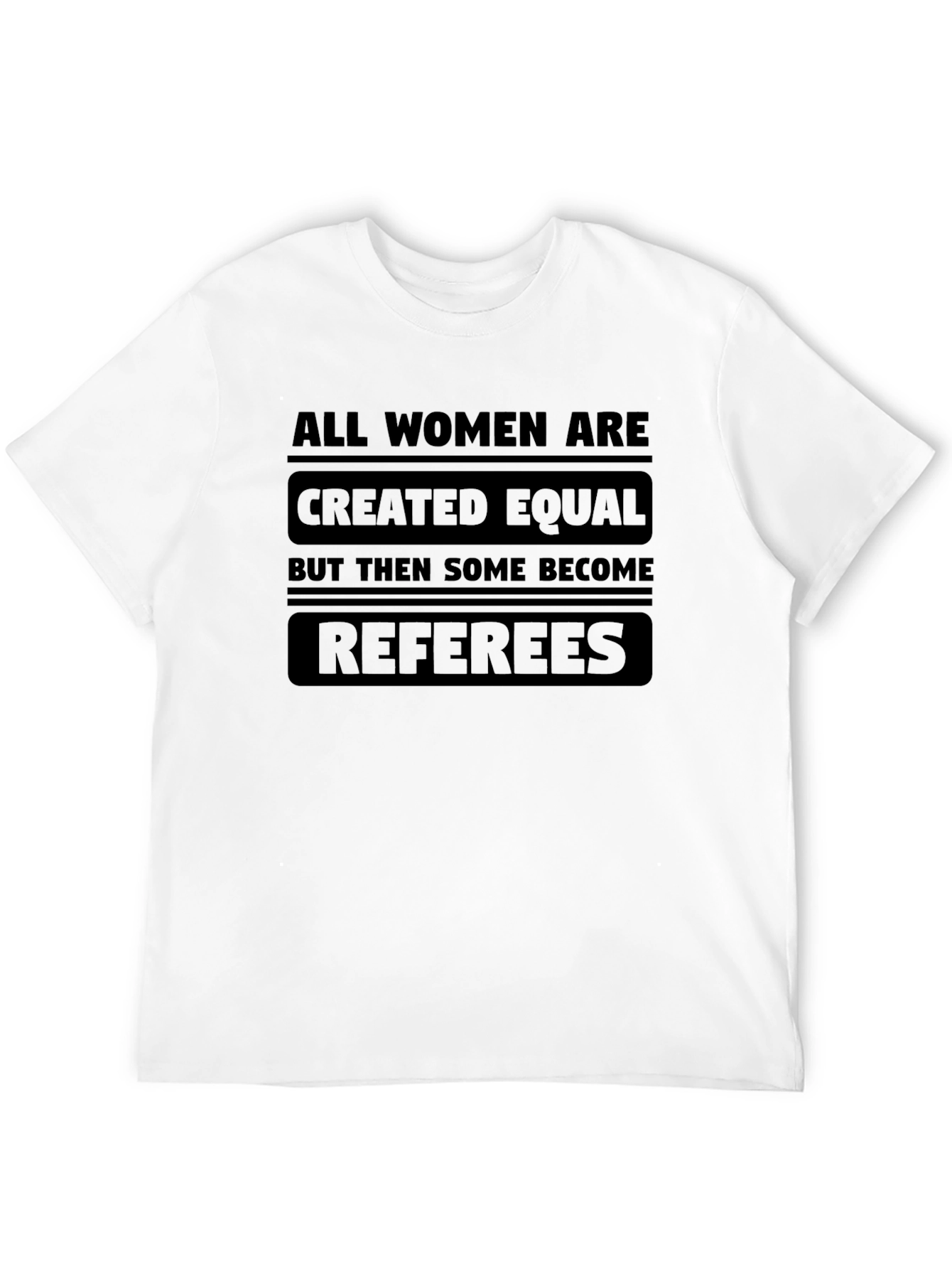 Black Funny Women Referees T-Shirt view 12