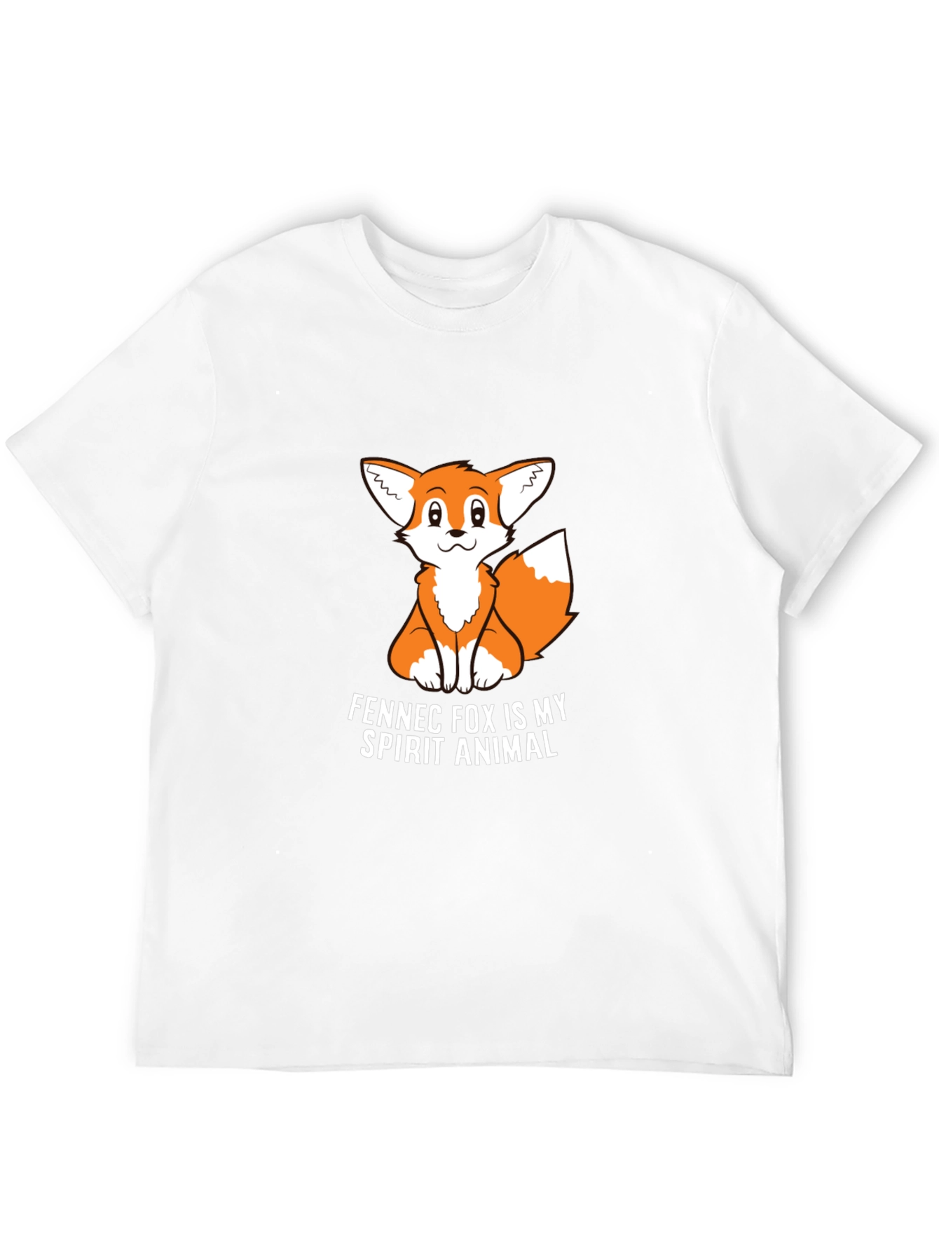 Black Fennec Fox Spirit Animal Graphic Tee - Black view 12