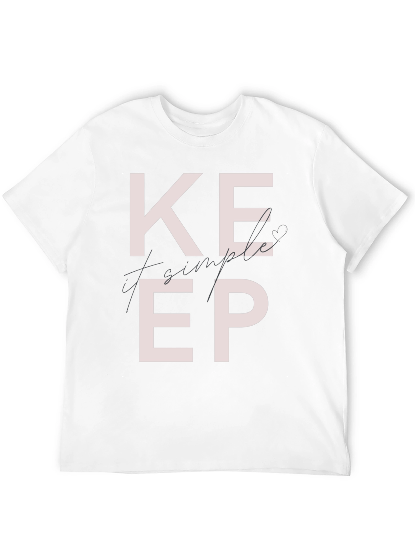 Black Keep It Simple Graphic T-Shirt view 12