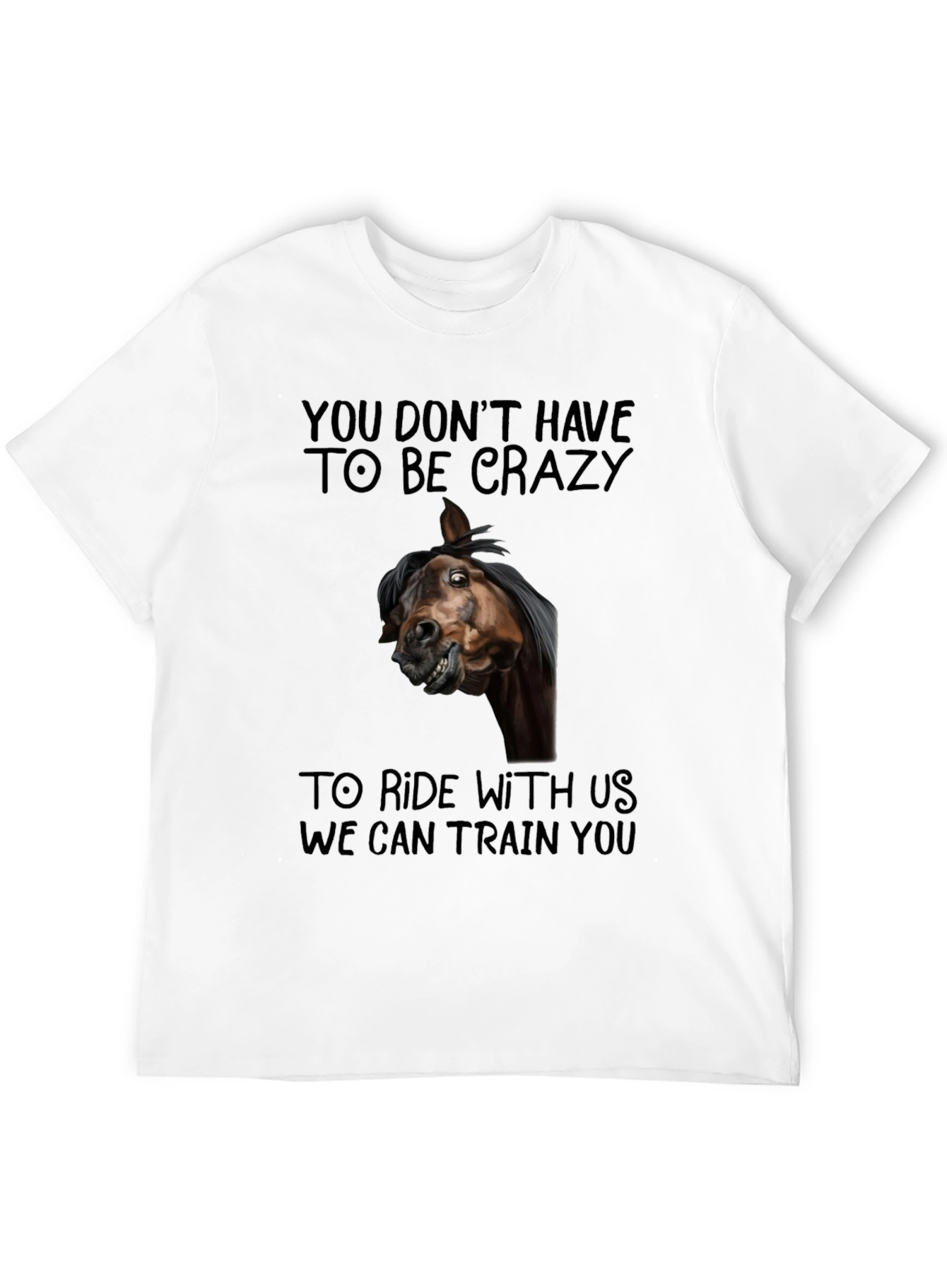 Black Crazy Horse Graphic T-Shirt view 12