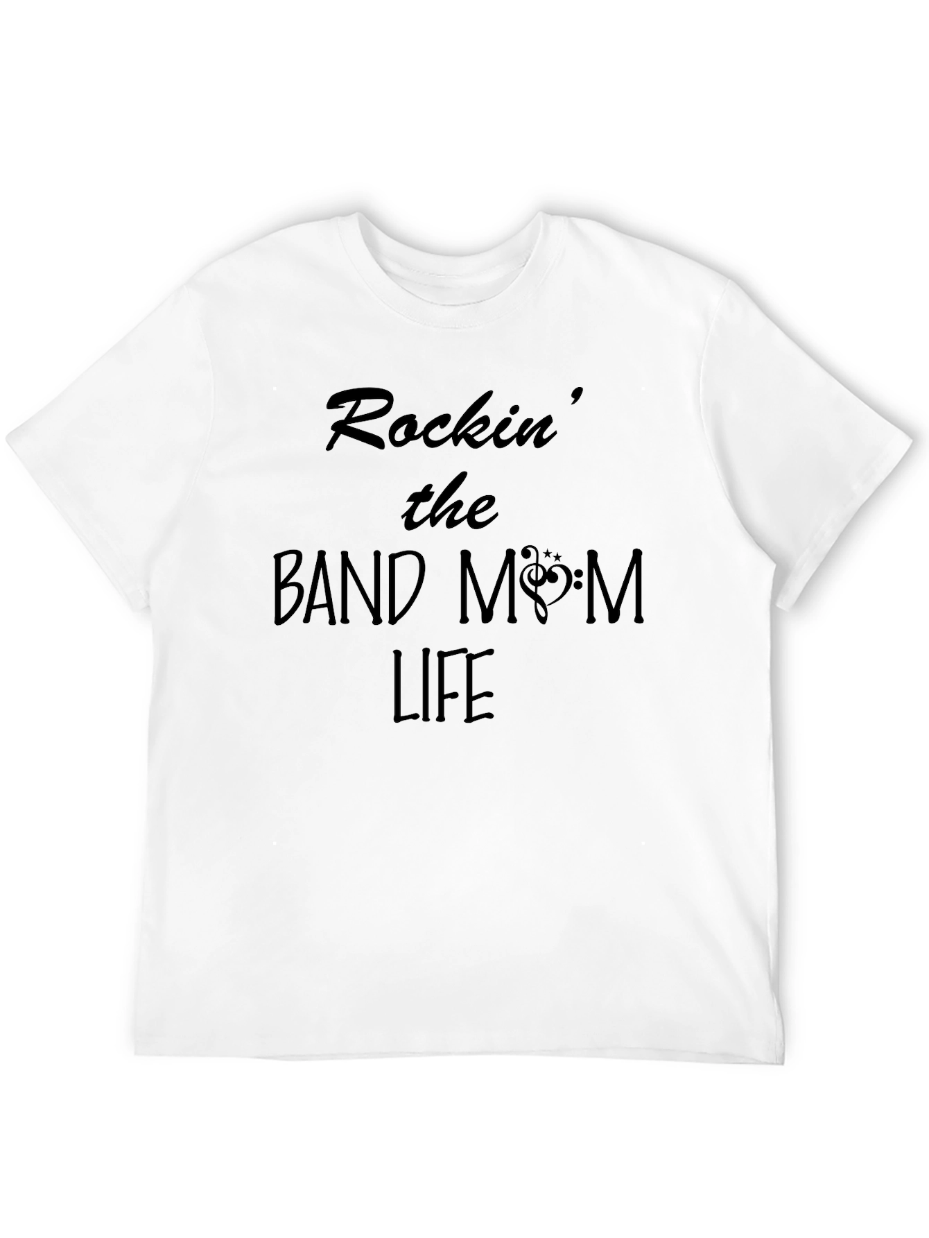 Black Rockin' Band Mom Life Black Tee view 12