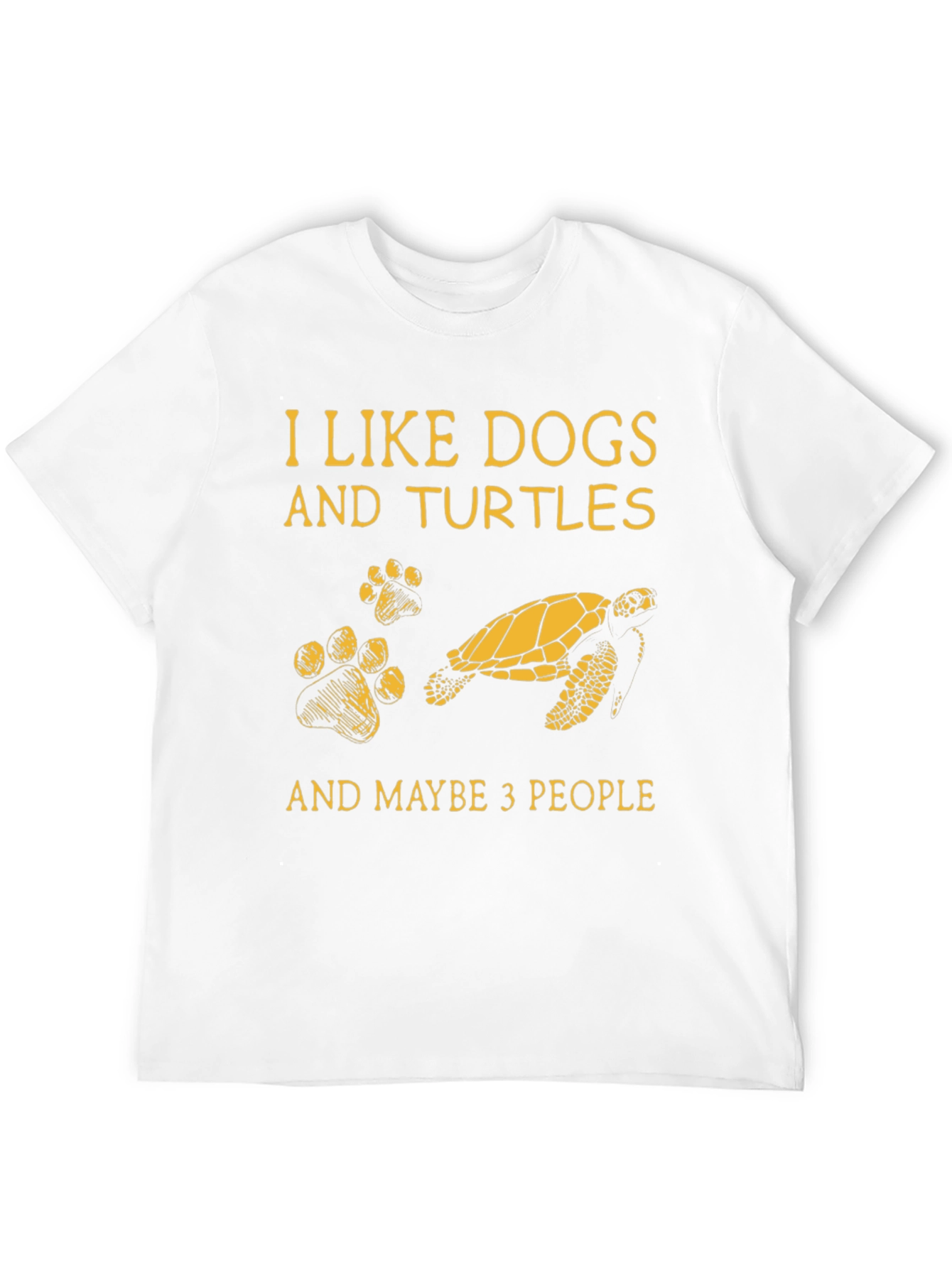 Black I Like Dogs and Turtles T-Shirt view 12
