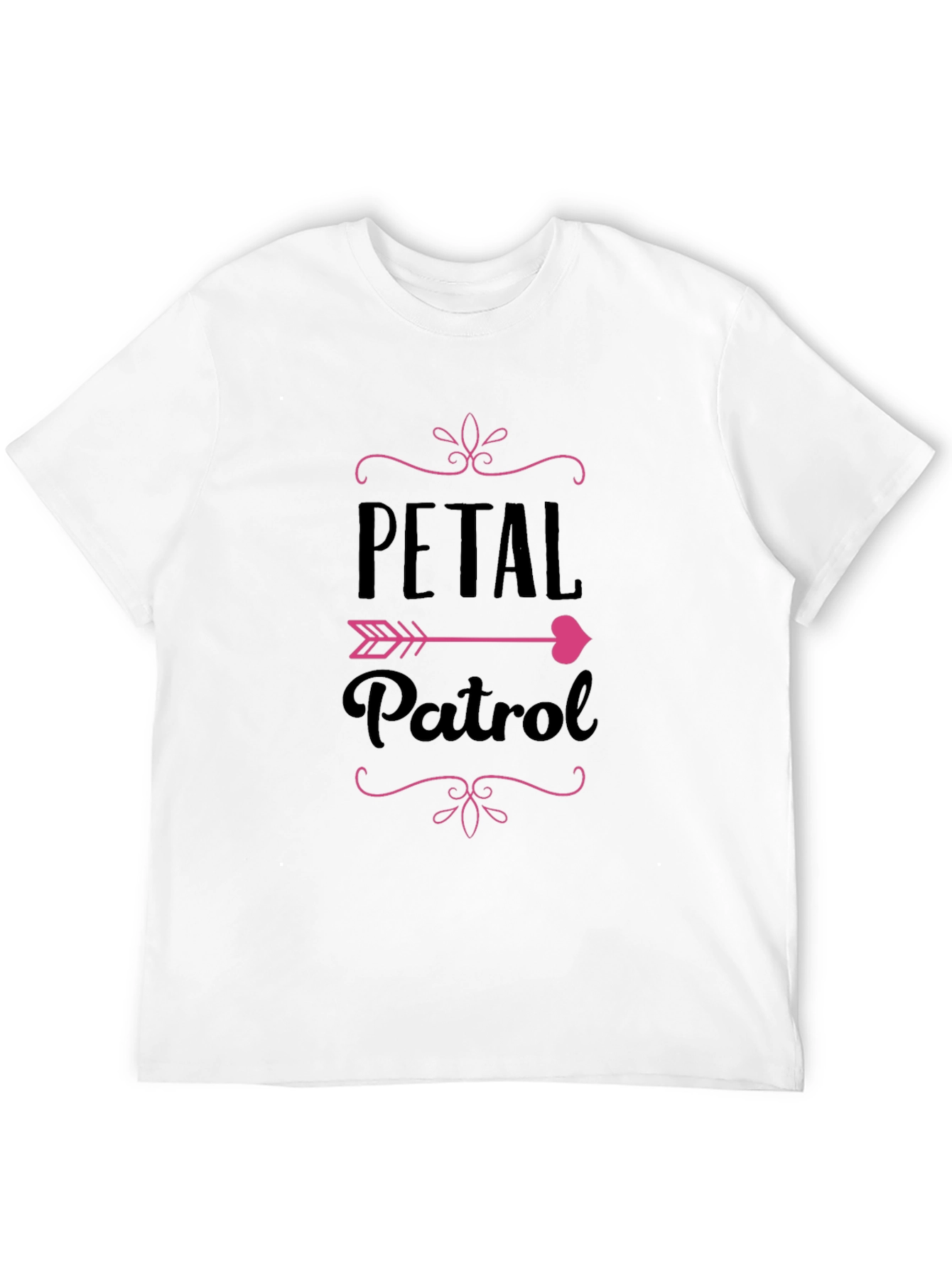 Black Petal Patrol Graphic Tee - Black Crew Neck T-Shirt view 12