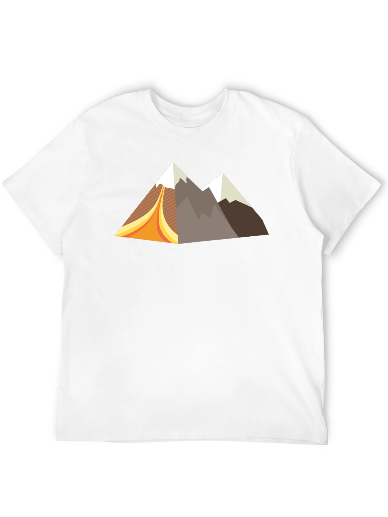 Black Retro Mountain Graphic Tee - Black Short Sleeve Shirt view 12