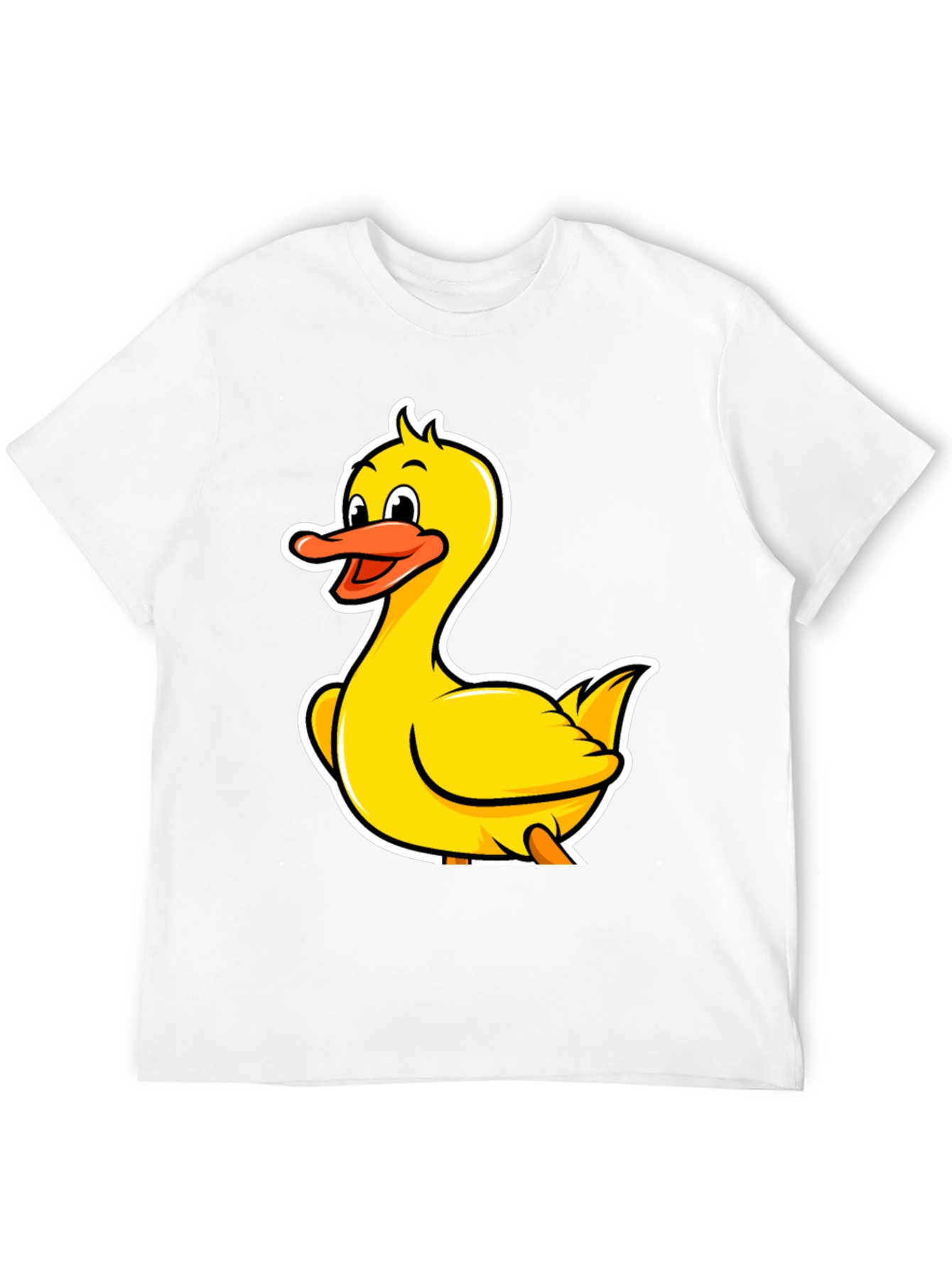 Black Duck Cartoon Black T-Shirt view 12
