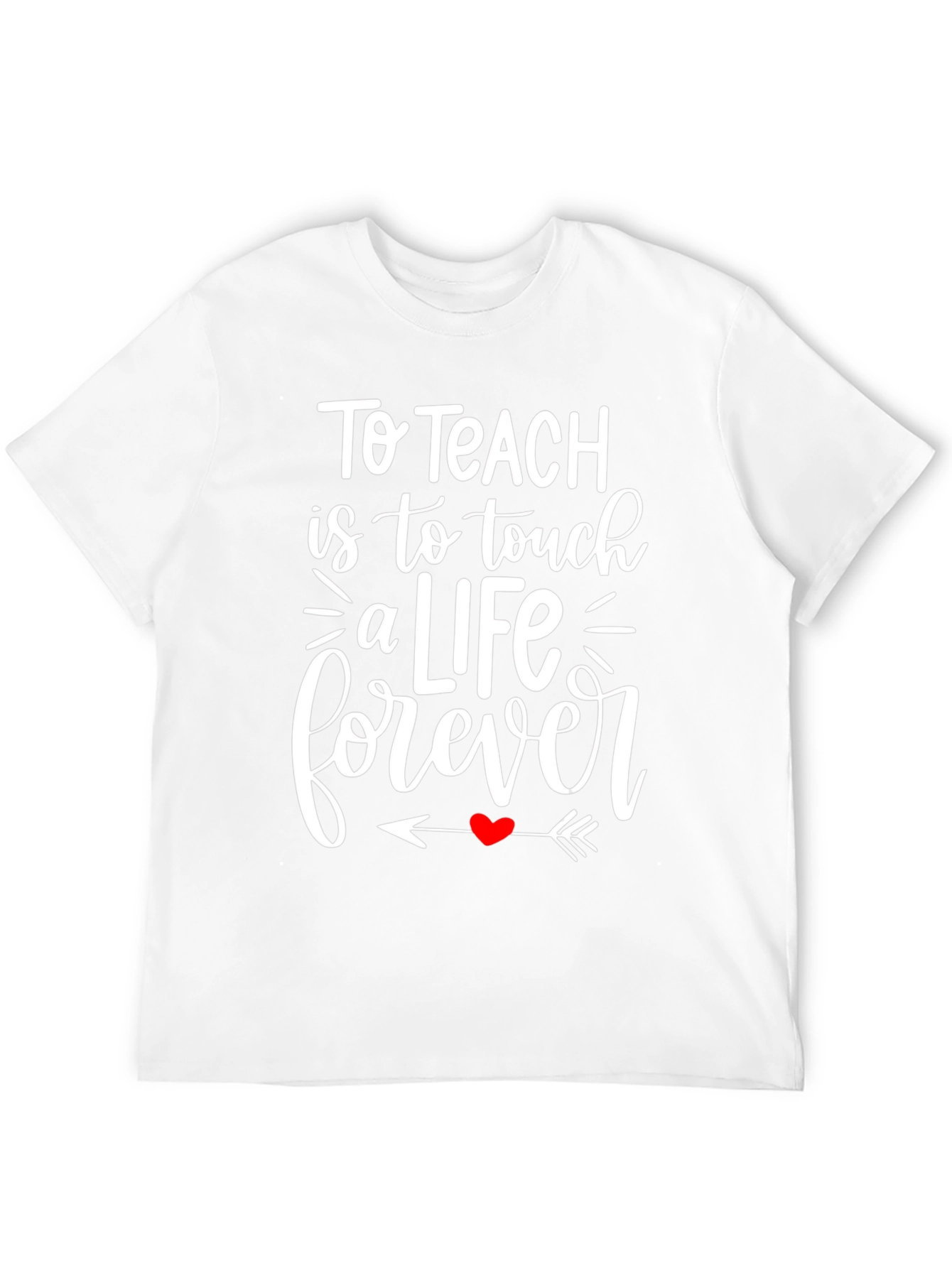 Black To Teach is to Touch a Life Forever T-Shirt view 12