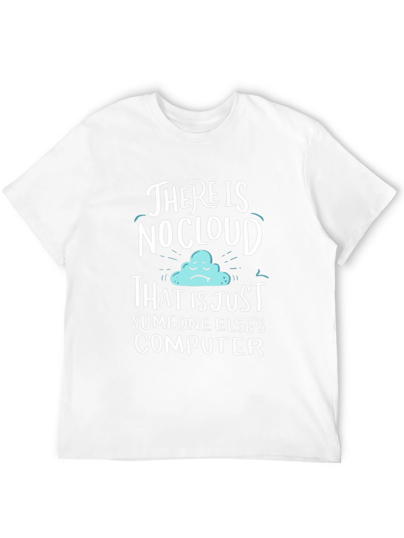 Black Humorous "No Cloud" Graphic Tee view 12