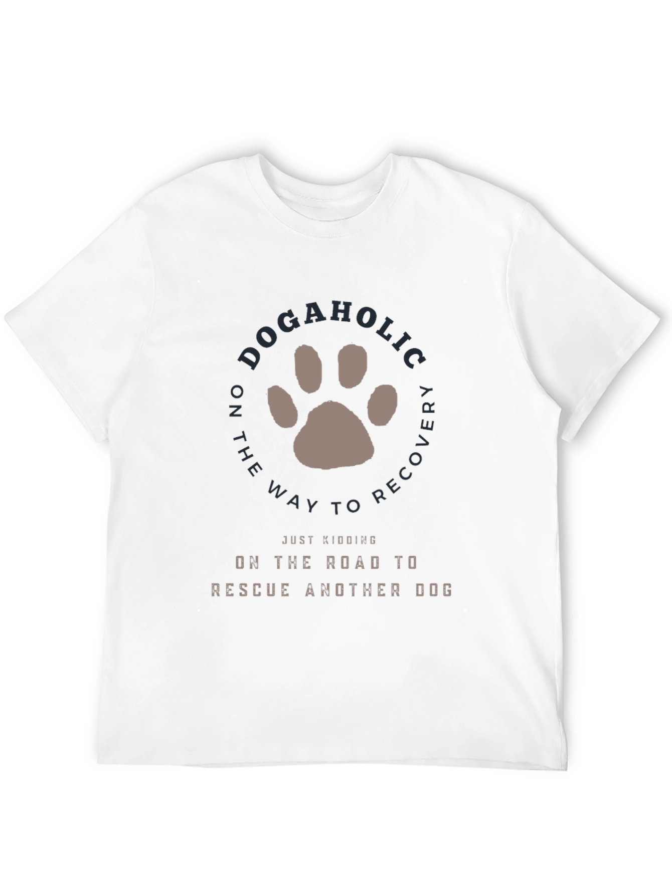 Dogaholic Rescue Dog Graphic T-Shirt - 12