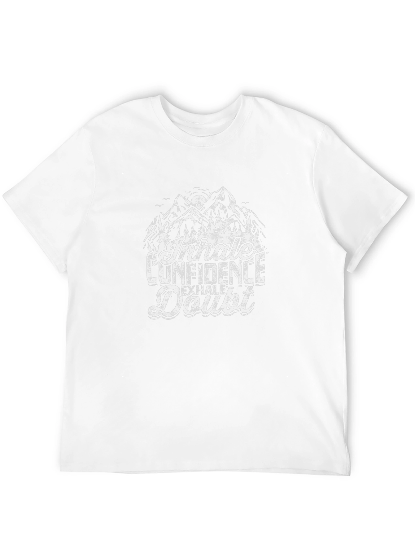 Black Inhale Confidence T-Shirt - Motivational Tee view 12
