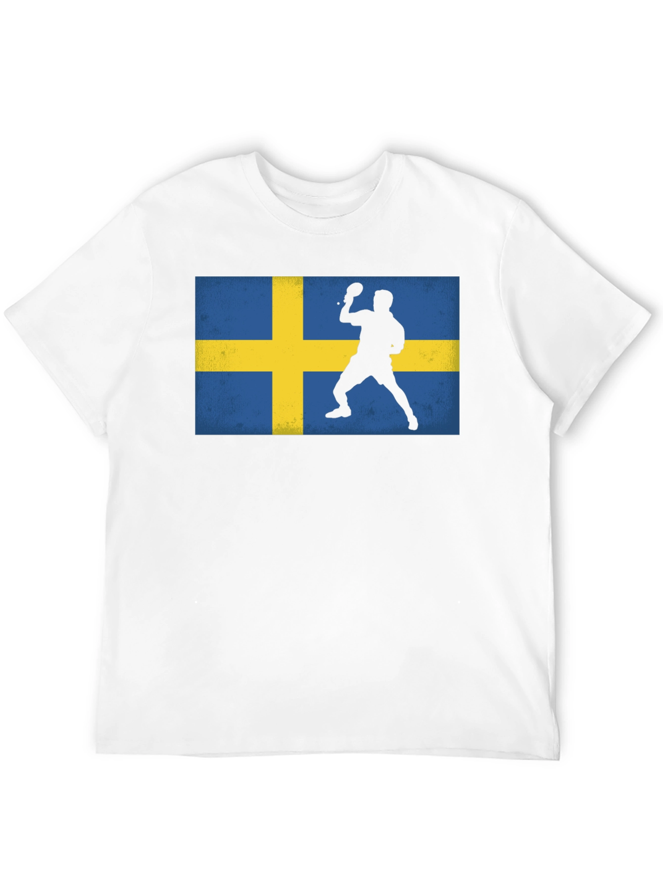 Black Sweden Table Tennis Flag T-Shirt view 12