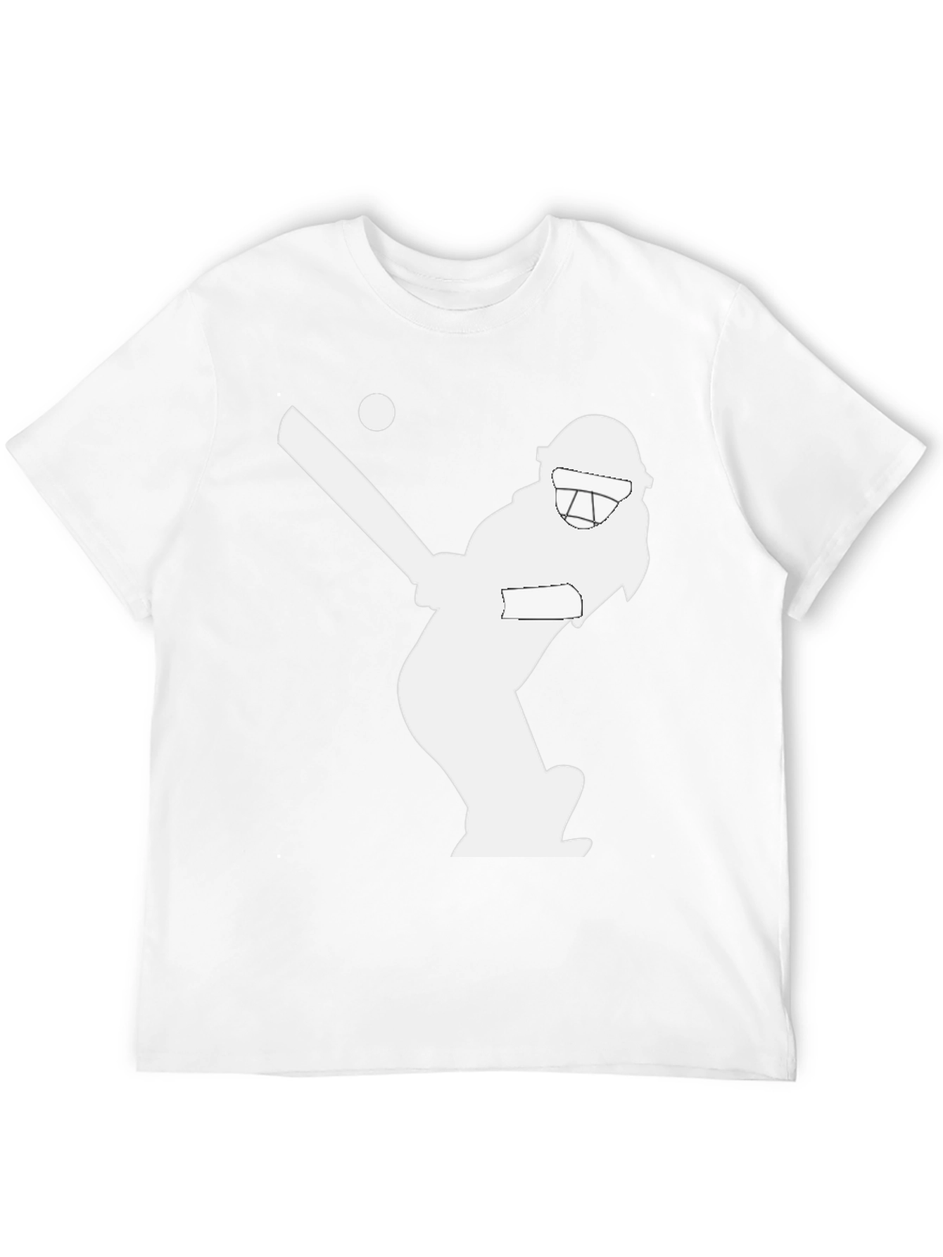 Black Cricket Player Graphic T-Shirt - Stylish Black Tee view 12