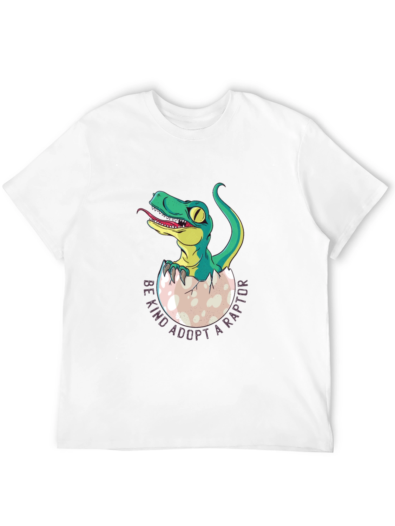 Black Adopt a Raptor T-Shirt - Unique Dinosaur Tee view 12