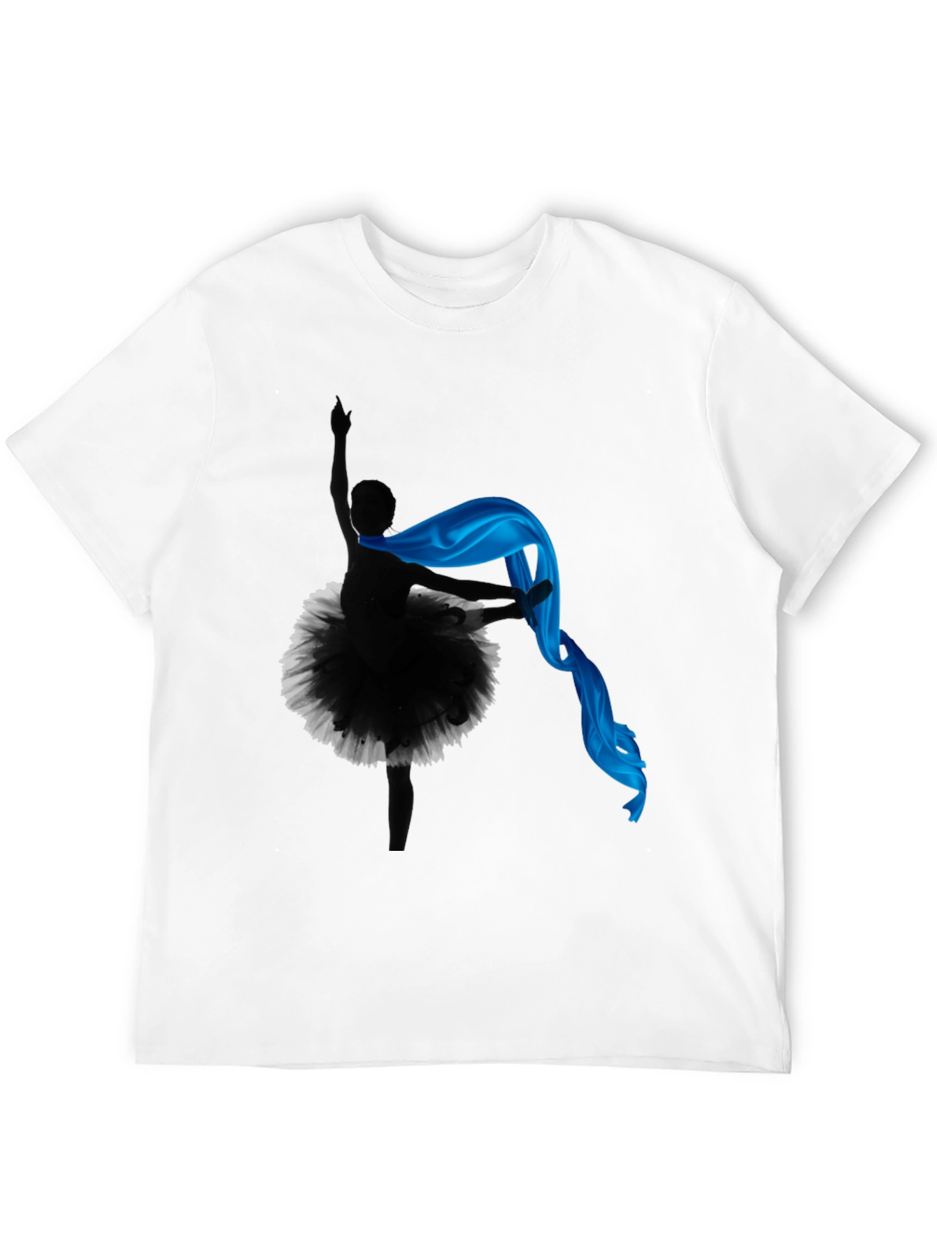 Black Ballerina Silhouette T-Shirt view 12