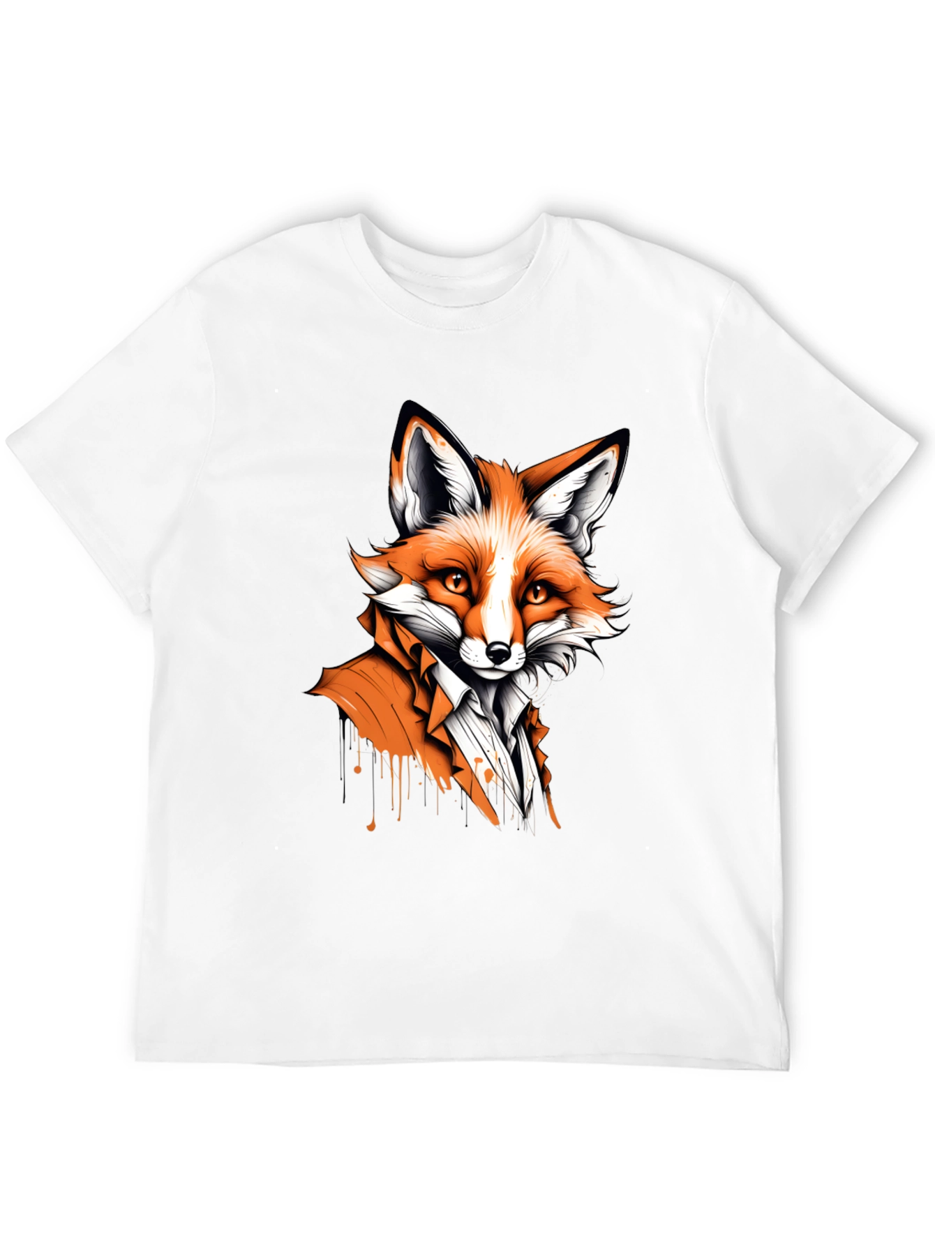Black Fox in Suit Graphic Tee - Unique Animal Design view 12