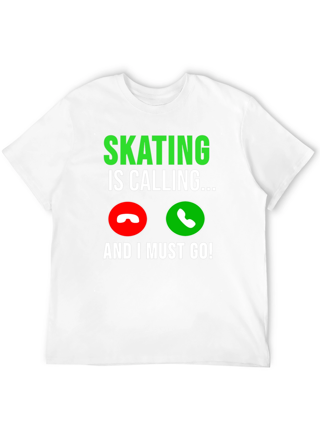 Skating Is Calling Black Graphic T-Shirt - 12