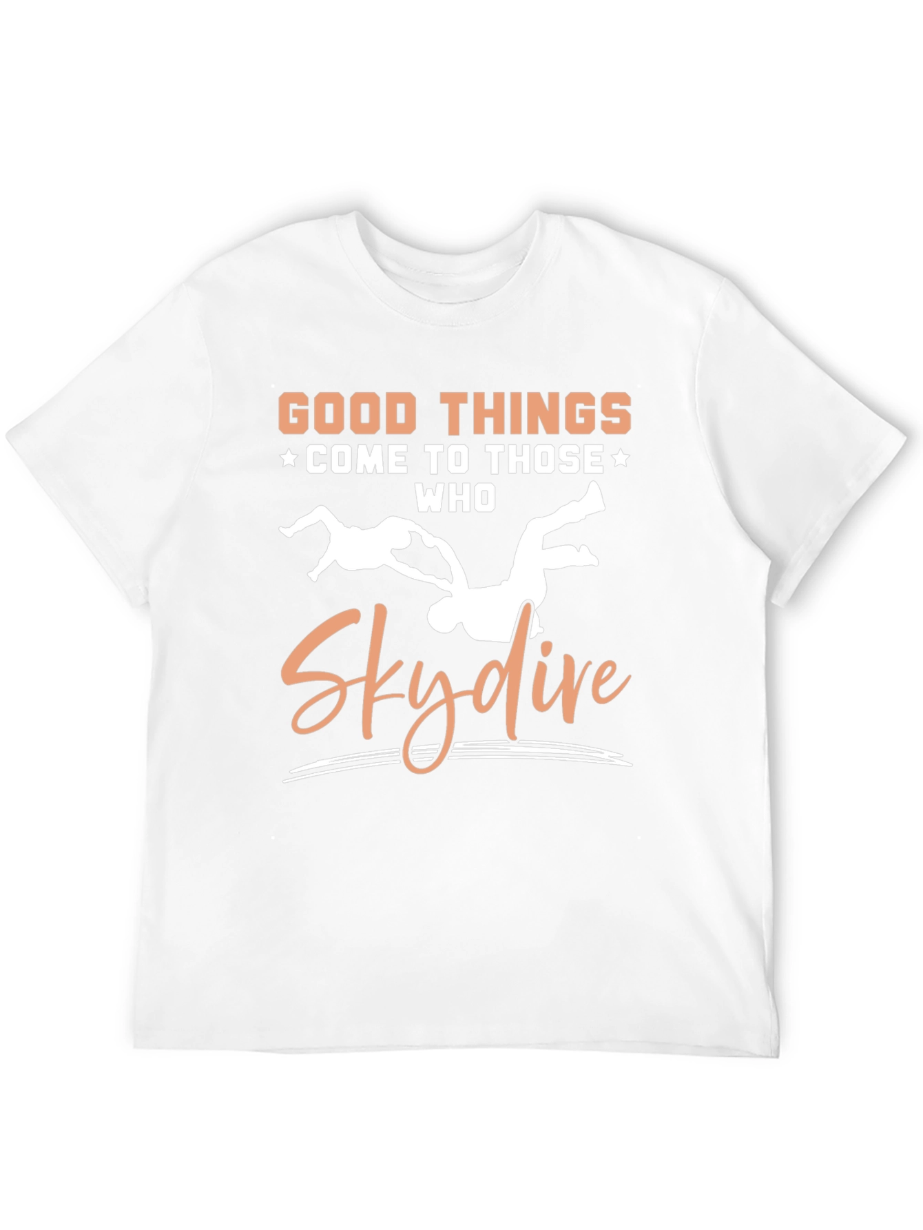 Black Skydiving T-Shirt - Good Things Come To Those Who Skydive view 12
